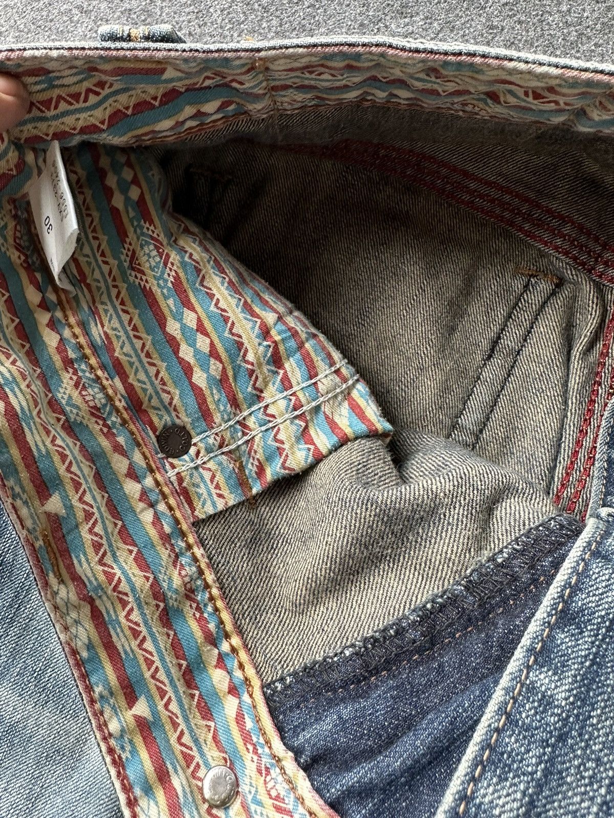 Edwin Vtg 90s Edwin Exclusive Distressed Denim 30x30 D222 Size US 30 / EU 46 - 16 Thumbnail