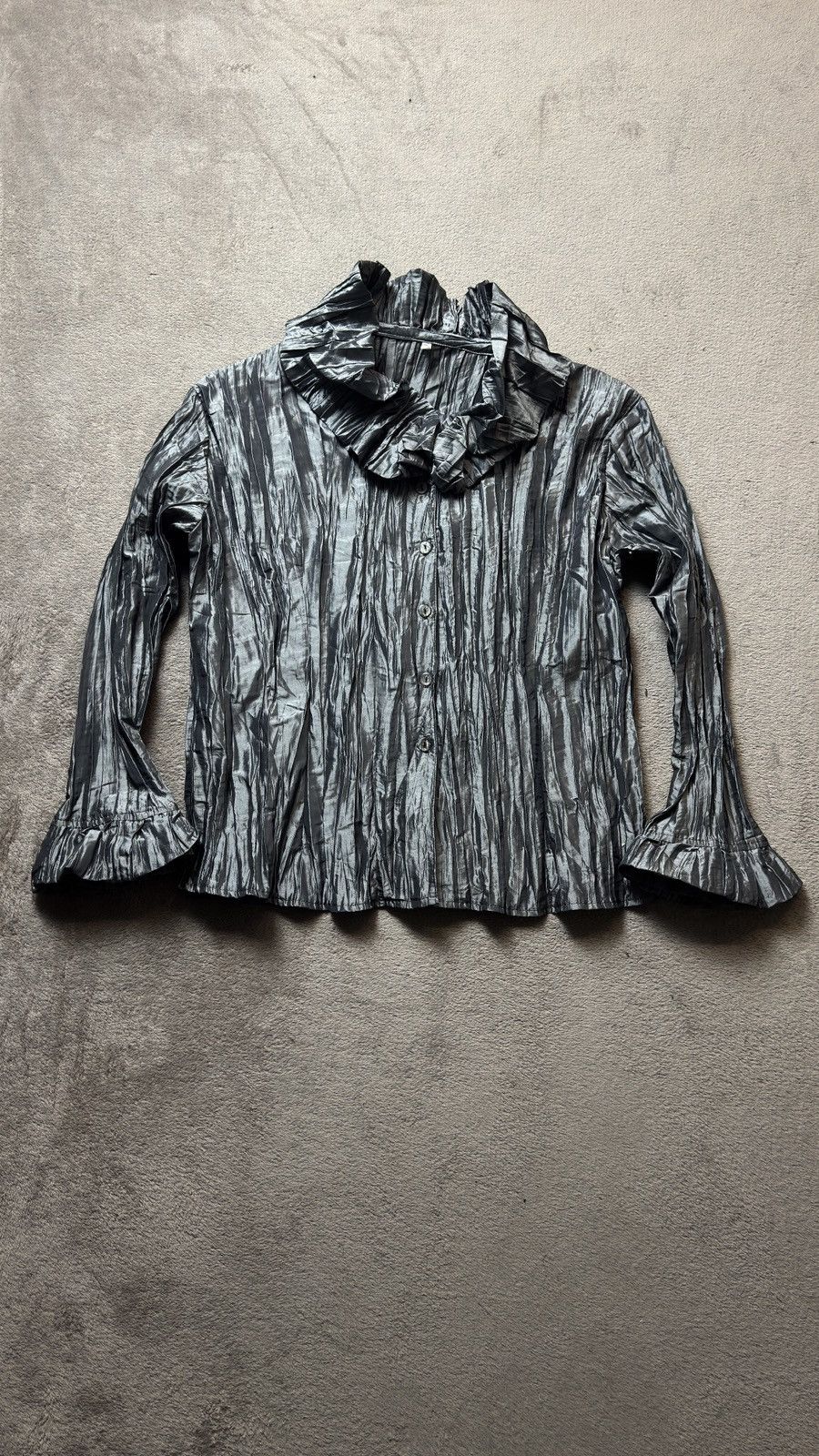 Japanese Brand Y2K Ruffle Button Ups Jacket balenciaga cdg Steampunk LGB Size US M / EU 48-50 / 2 - 1 Thumbnail