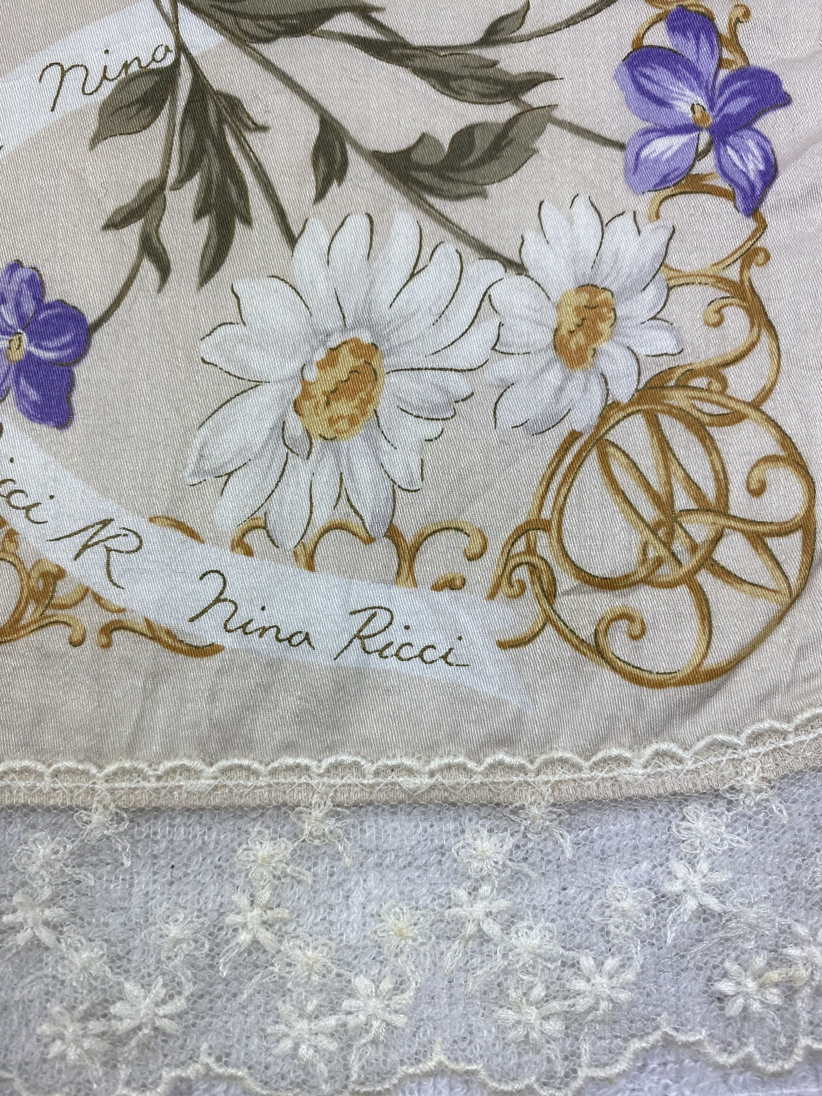 Nina Ricci × Vintage Nina Ricci Handkerchief / Bandana / Neckerchief Size ONE SIZE - 5 Thumbnail