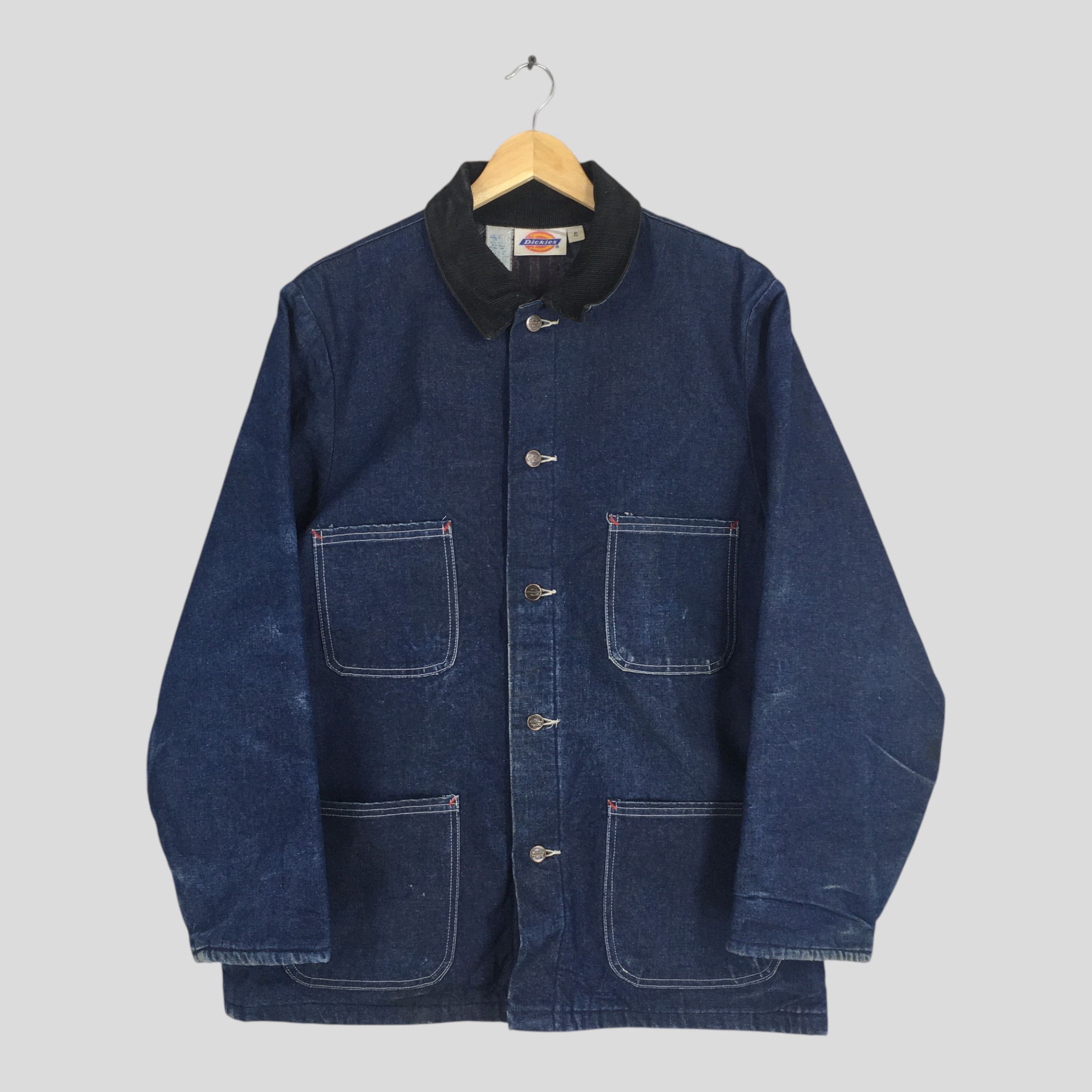 Dickies Vintage 1990's Dickies Blanket Blue Denim Jacket Large Size US L / EU 52-54 / 3 - 1 Thumbnail