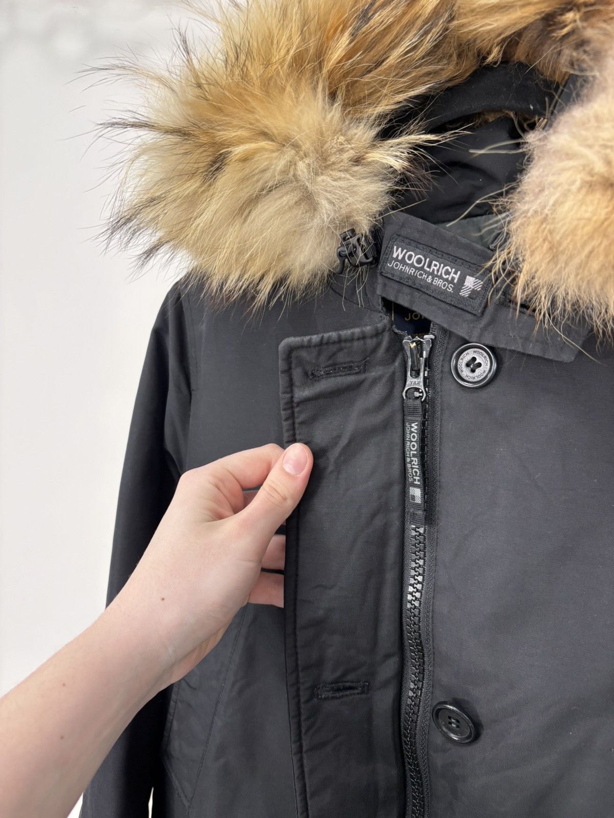 Woolrich Woolen Mills Woolrich Women’s Black Ramar Cloth Arctic Parka Jacket Coat Size S / US 4 / IT 40 - 15 Thumbnail