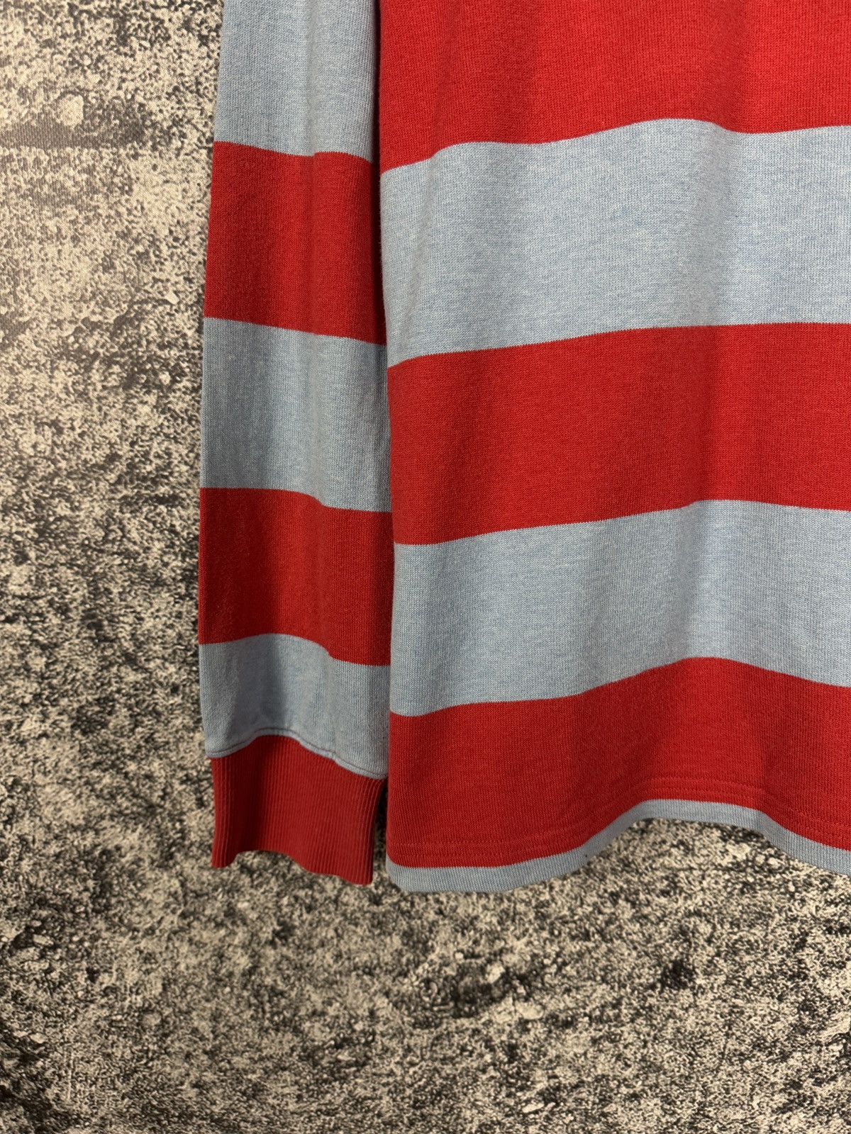 Gant Men’s GANT Long Sleeve Striped Polo Shirt Rugby Style XL Size US XL / EU 56 / 4 - 4 Thumbnail