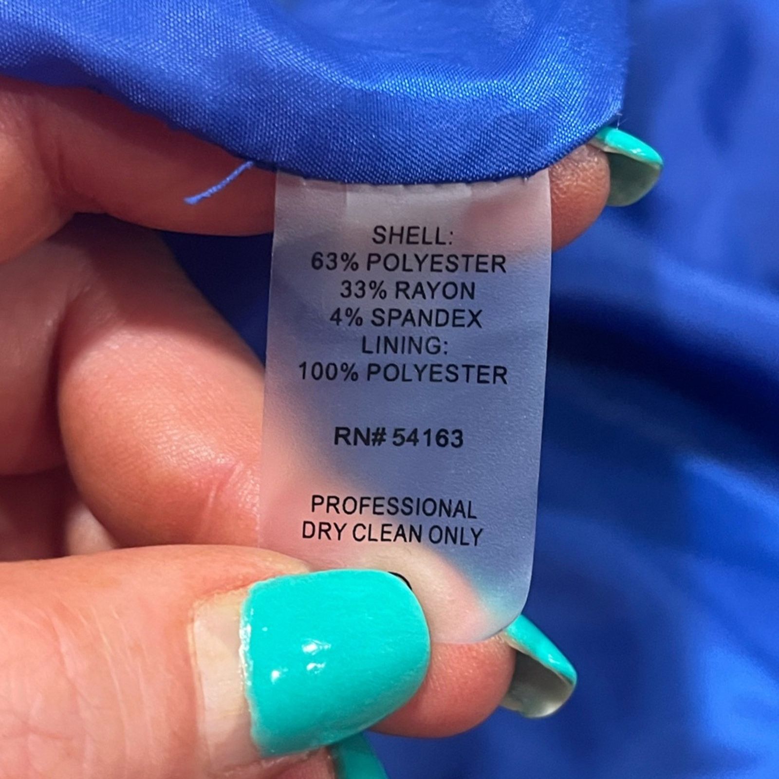 Calvin Klein Calvin Klein Sheath Dress Round Neck Stretch Royal Size 14 Size XL / US 12-14 / IT 48-50 - 5 Thumbnail