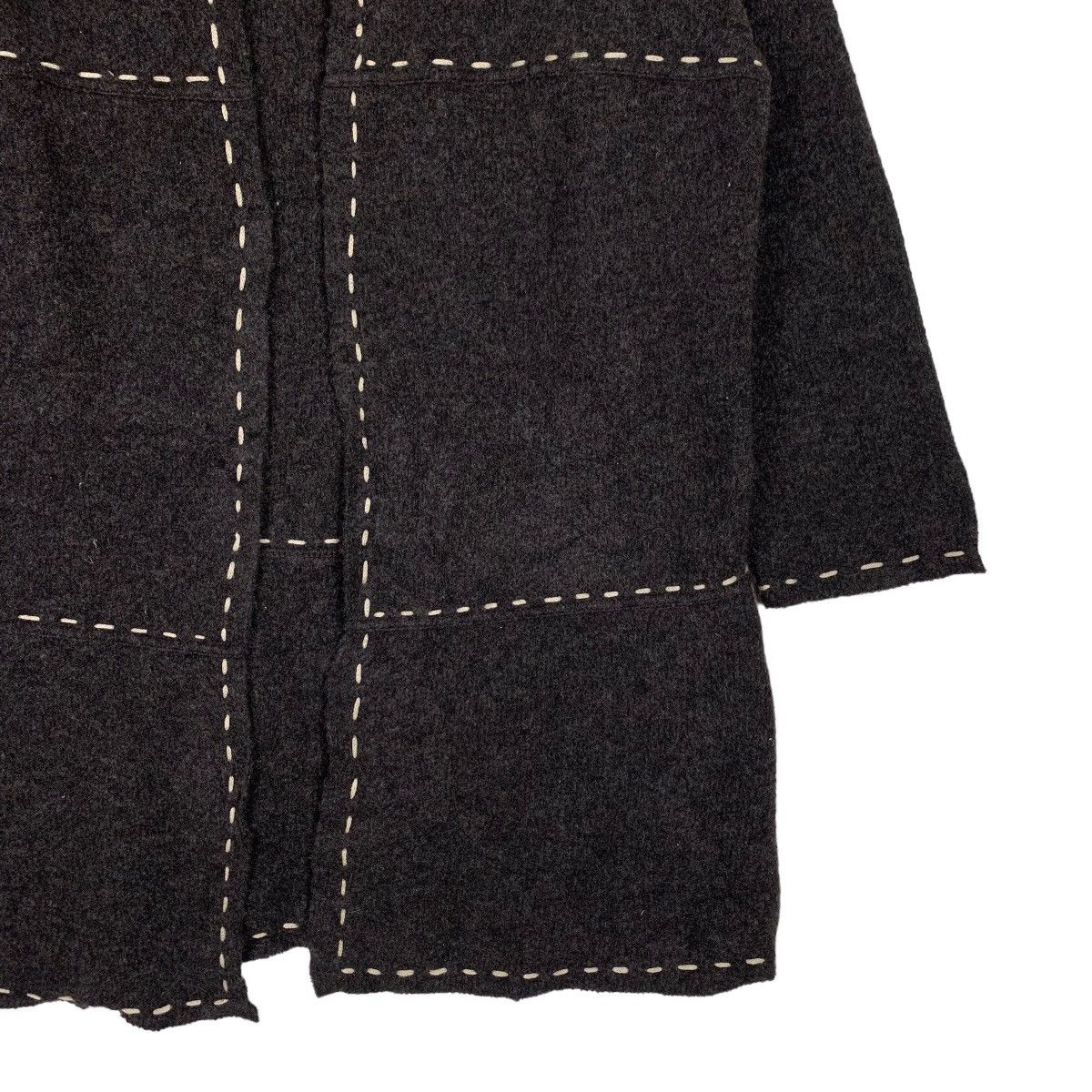 Trussardi TRUSSARDI Maglie Wool Long Cardigan Buttonless #1018-C46 Size XL / US 12-14 / IT 48-50 - 4 Thumbnail