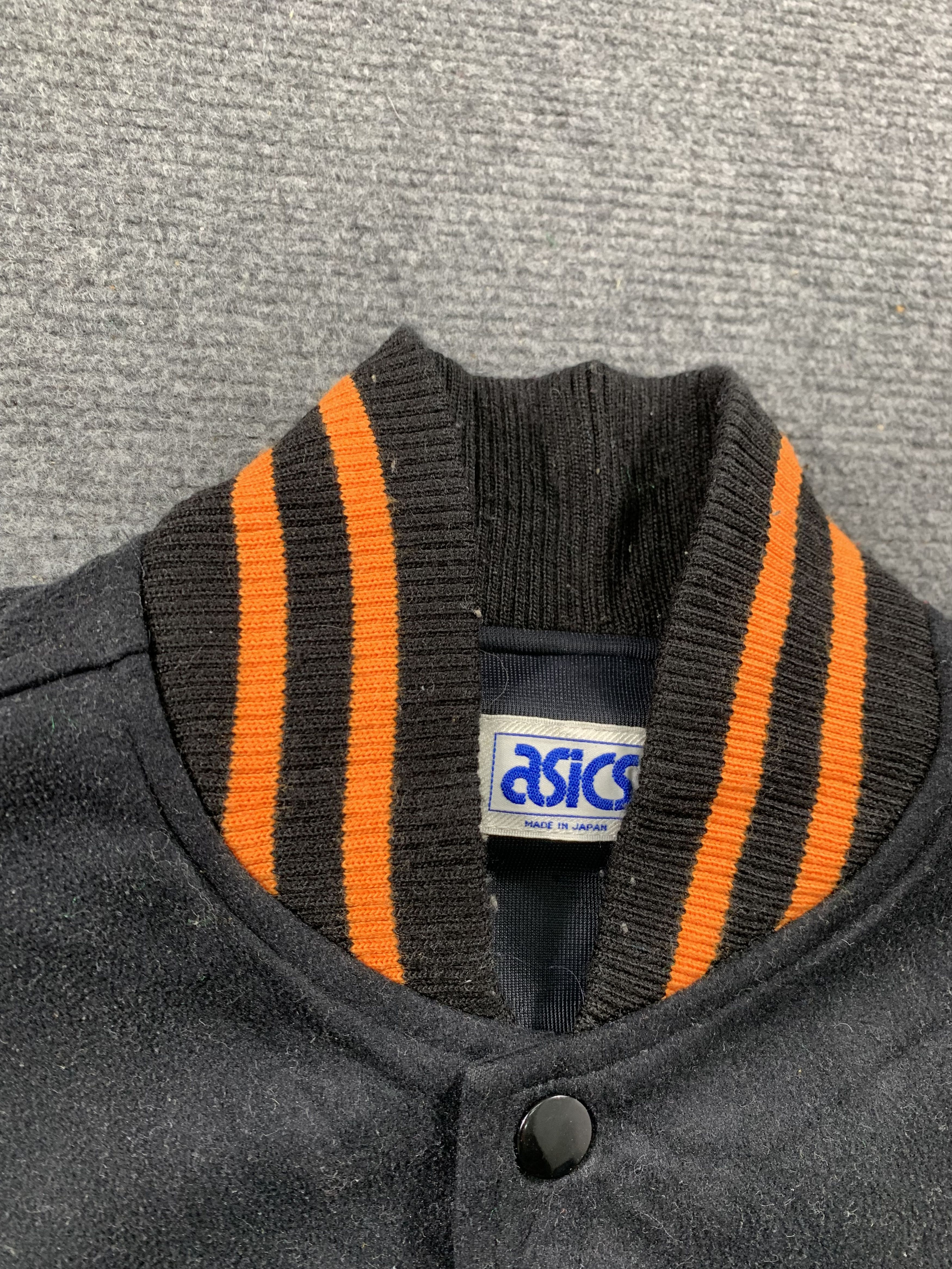 Asics Vintage Asisc Button Up Wool Varsity Jacket Size US M / EU 48-50 / 2 - 2 Thumbnail