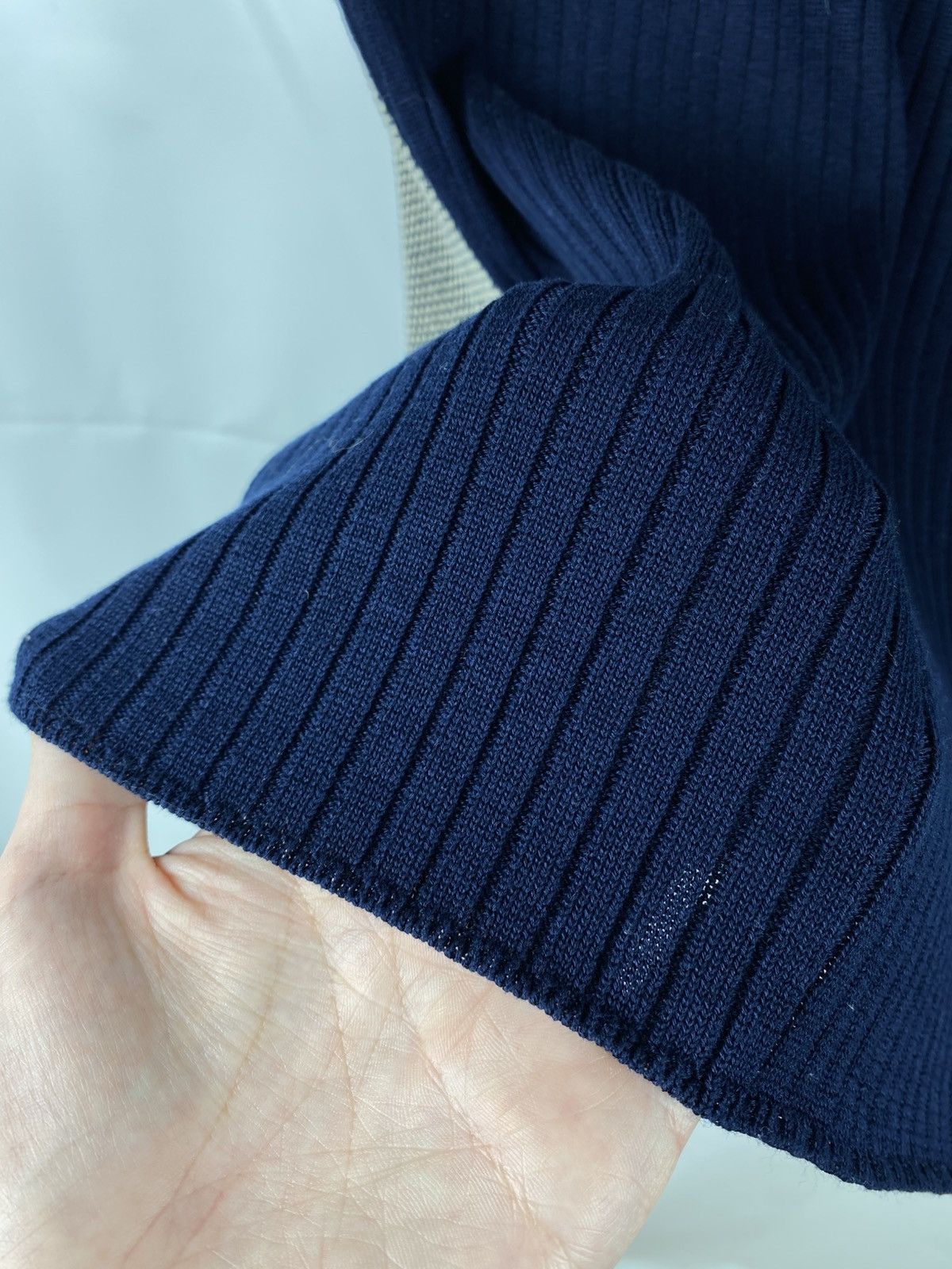 Lardini Lardini Cotton Knit Gilet Structured Vest Button Up size 50 Size US M / EU 48-50 / 2 - 8 Thumbnail