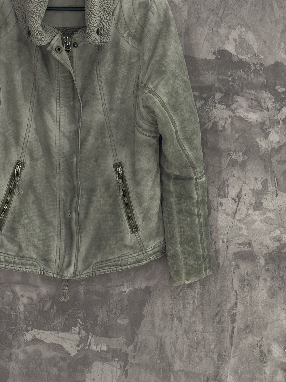 If Six Was Nine × Japanese Brand × Le Grande Bleu (L.G.B.) Vintage Diesel Style Y2K Factory Faded Grunge Jacket Size M / US 6-8 / IT 42-44 - 6 Thumbnail