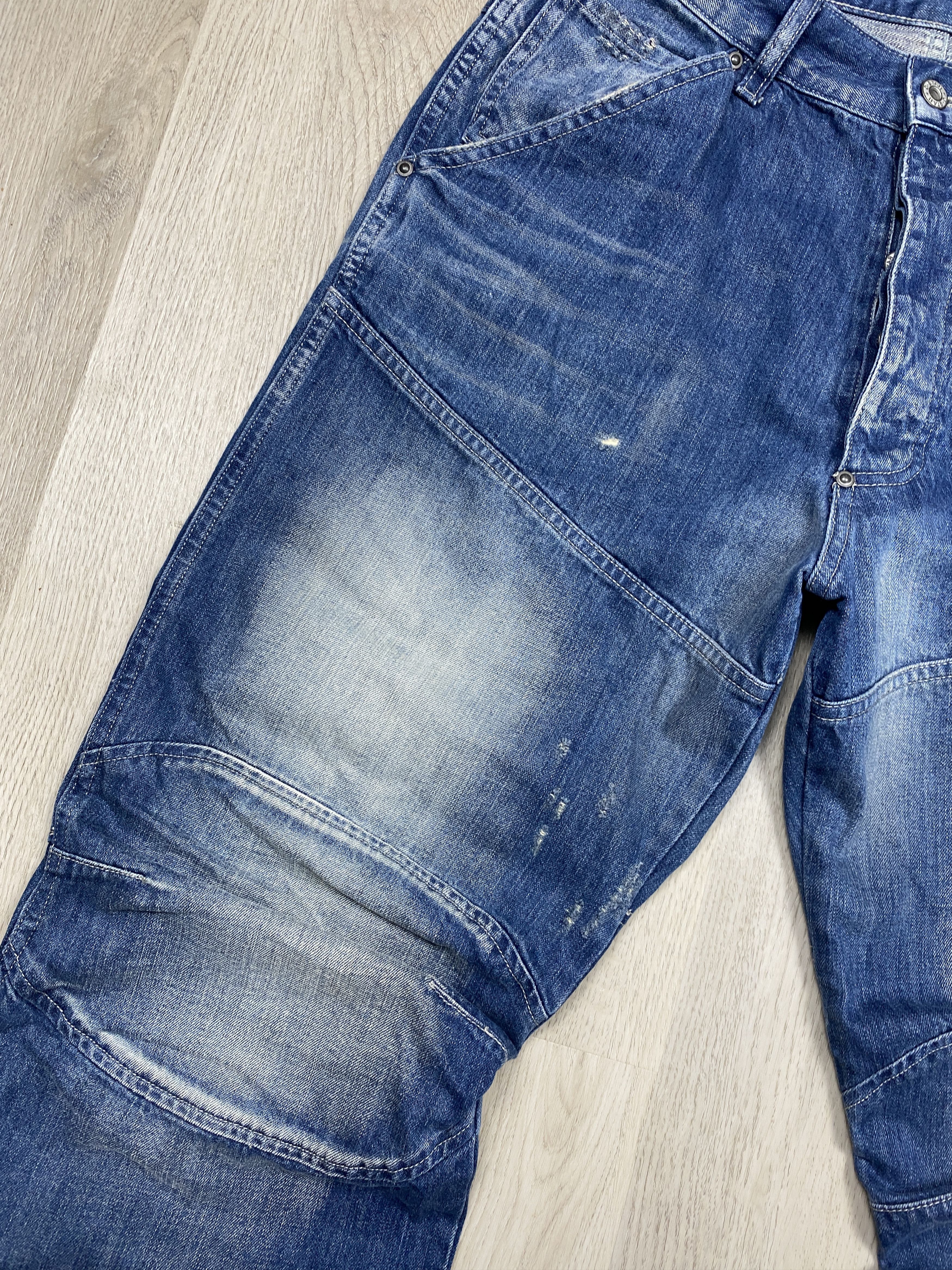 G-Star G Star Raw 5620 Vintage Denim Double Knee Pants Loose Jeans Size US 32 / EU 48 - 4 Thumbnail