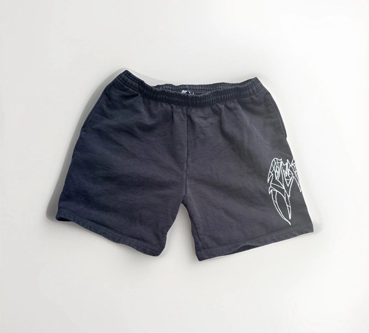 Revenge Revenge Fleece Sweat Shorts Green Spider Arch Men’s Size US 38 / EU 54 - 1 Thumbnail
