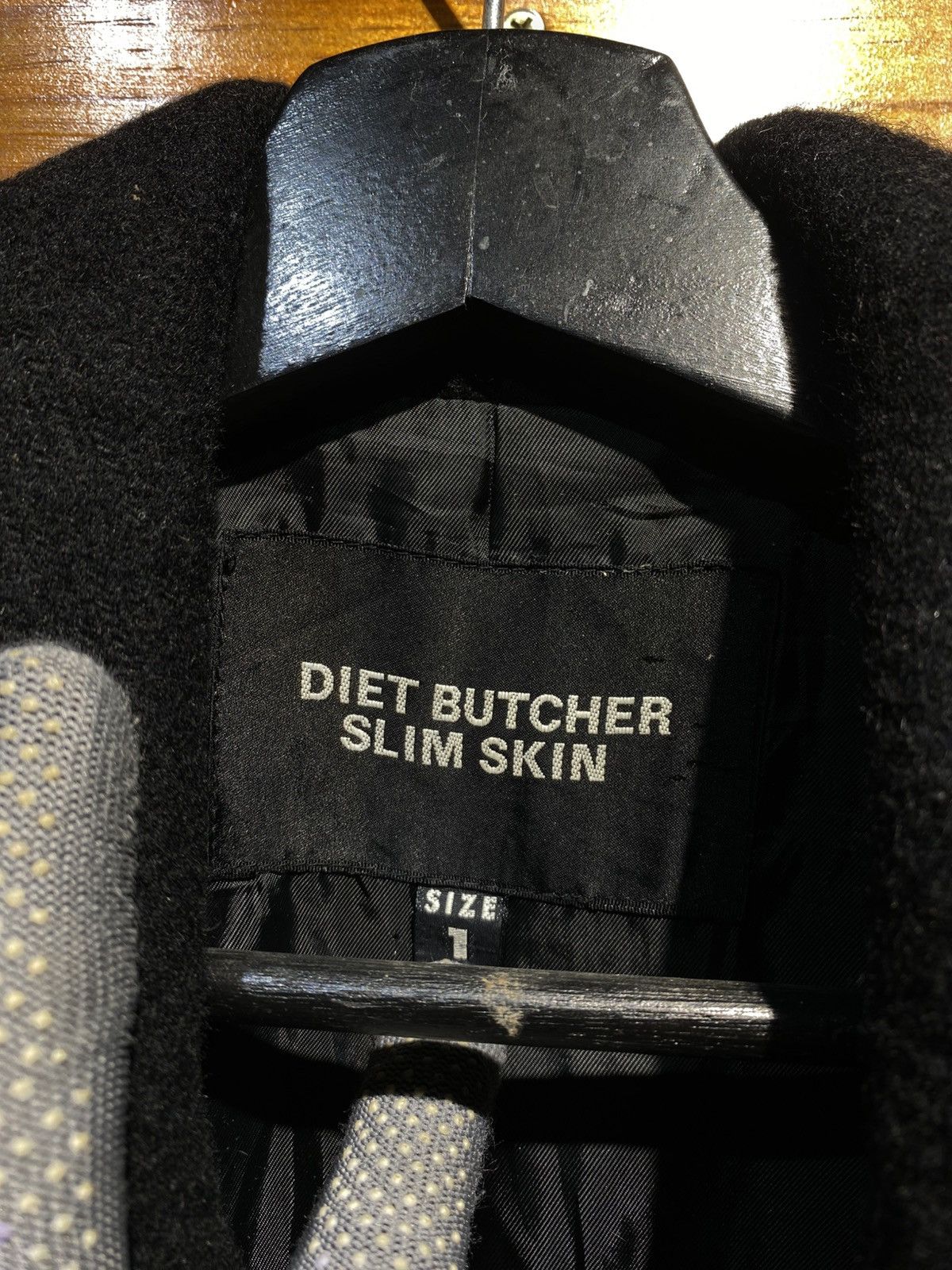Diet Butcher Slim Skin Vintage Diet Butcher Slim Skin Black Wool Blend Coat Size US S / EU 44-46 / 1 - 8 Thumbnail