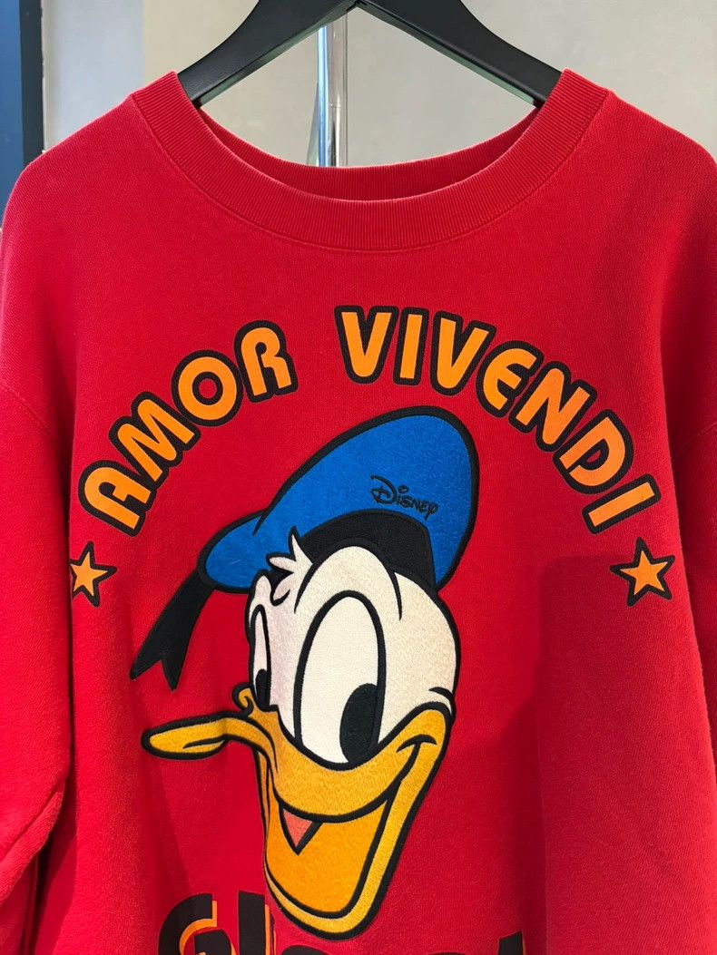 Gucci Gucci Red co-branded Donald Duck printed sweatshirt 2502-Ne Size US M / EU 48-50 / 2 - 4 Thumbnail