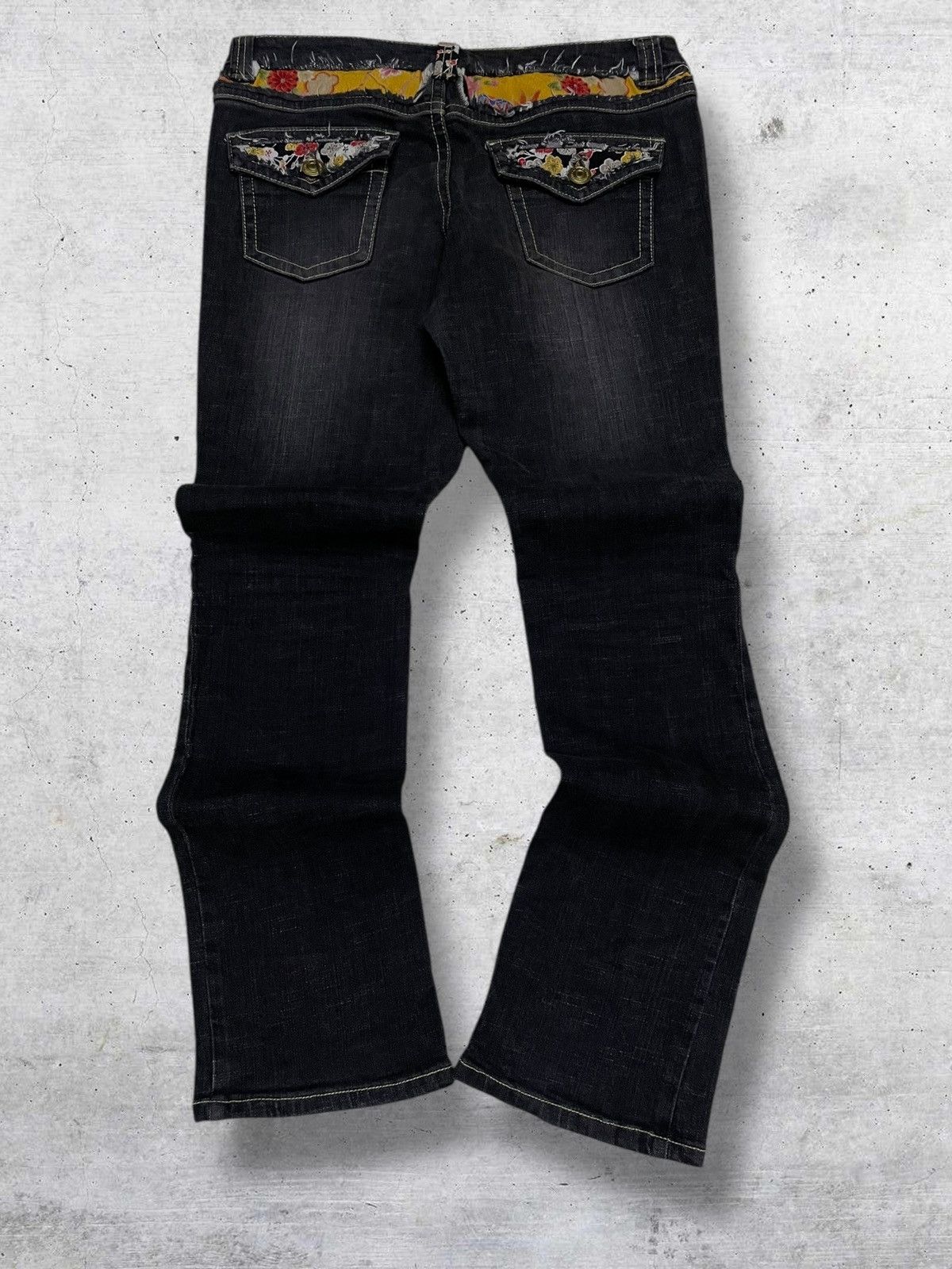 Japanese Brand VINTAGE CAROUGE JAPAN DESIGNER 90S OG FLARED RUNWAY DENIM Size US 32 / EU 48 - 10 Thumbnail