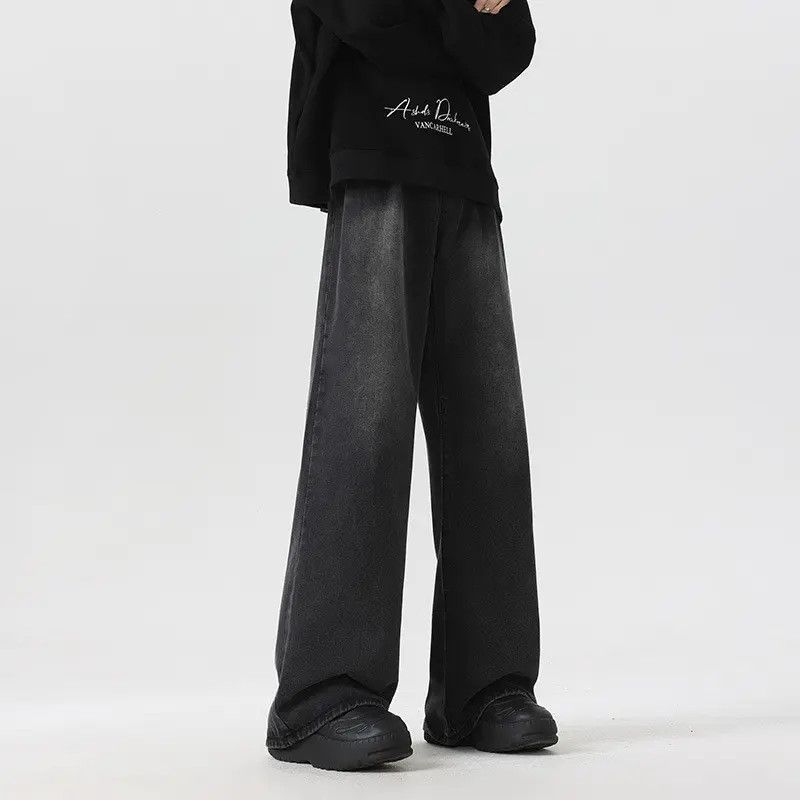 Japanese Brand × Jean Retro straight leg wide leg slightly flared jeans Size US 30 / EU 46 - 3 Thumbnail