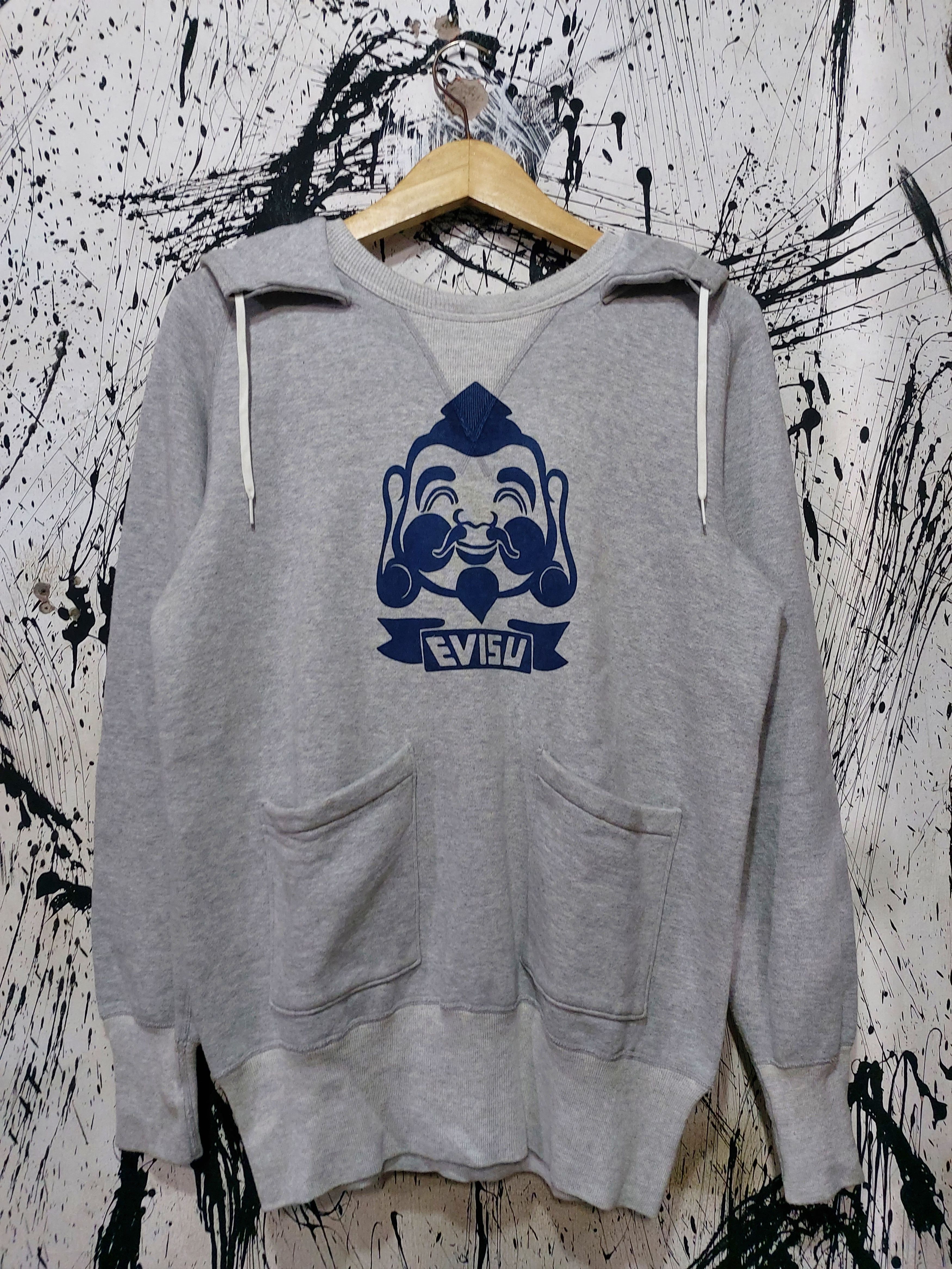 Evisu 90'S OG EVISU GODHEAD LOGO HOODIE Size US M / EU 48-50 / 2 - 1 Thumbnail