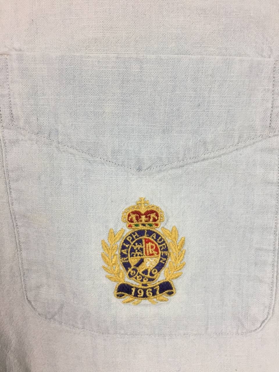 Ralph Lauren Vtg Ralph Lauren Crest Logo Button Down Oxford Shirt Size US M / EU 48-50 / 2 - 4 Thumbnail