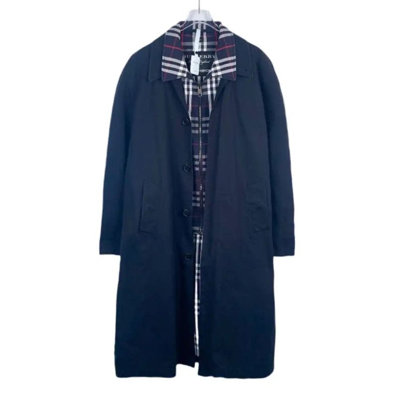 Burberry Burberry Men's Cotton Navy Trench Coat Size US M / EU 48-50 / 2 - 1 Thumbnail