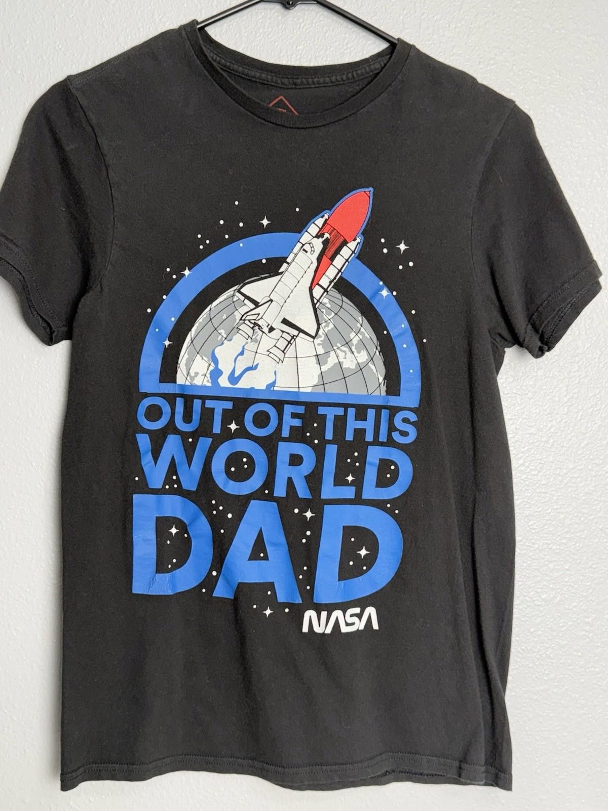 Designer NASA Black T Shirt Neon Riot Short Sleeve Mens Size S Size US S / EU 44-46 / 1 - 1 Thumbnail