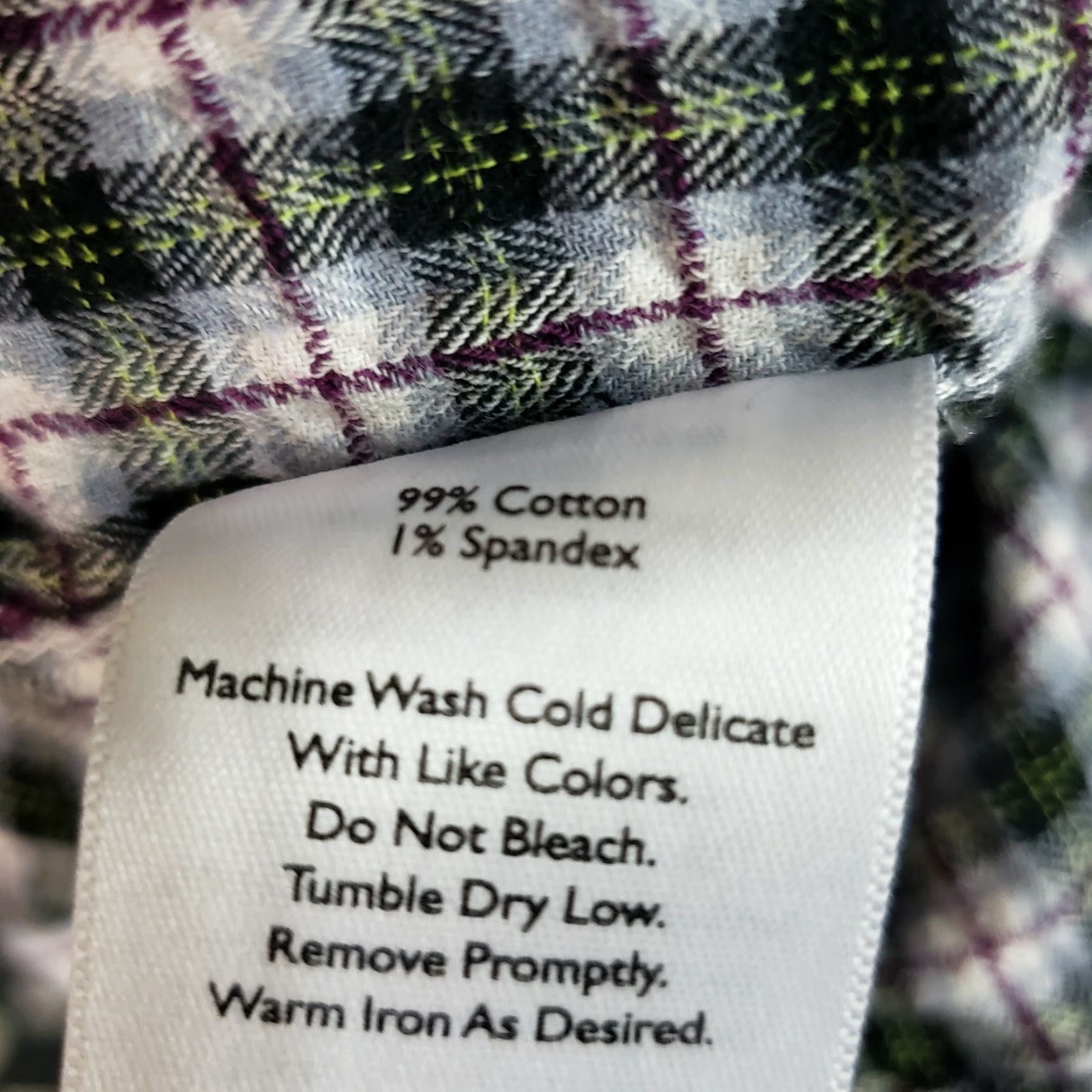 Eddie Bauer Eddie Bauer Womens Button Front Shirt Sz Small Black Green Plaid Long Sleeve Shirt Womens Small Multicolor Button-Up Size S / US 4 / IT 40 - 6 Thumbnail