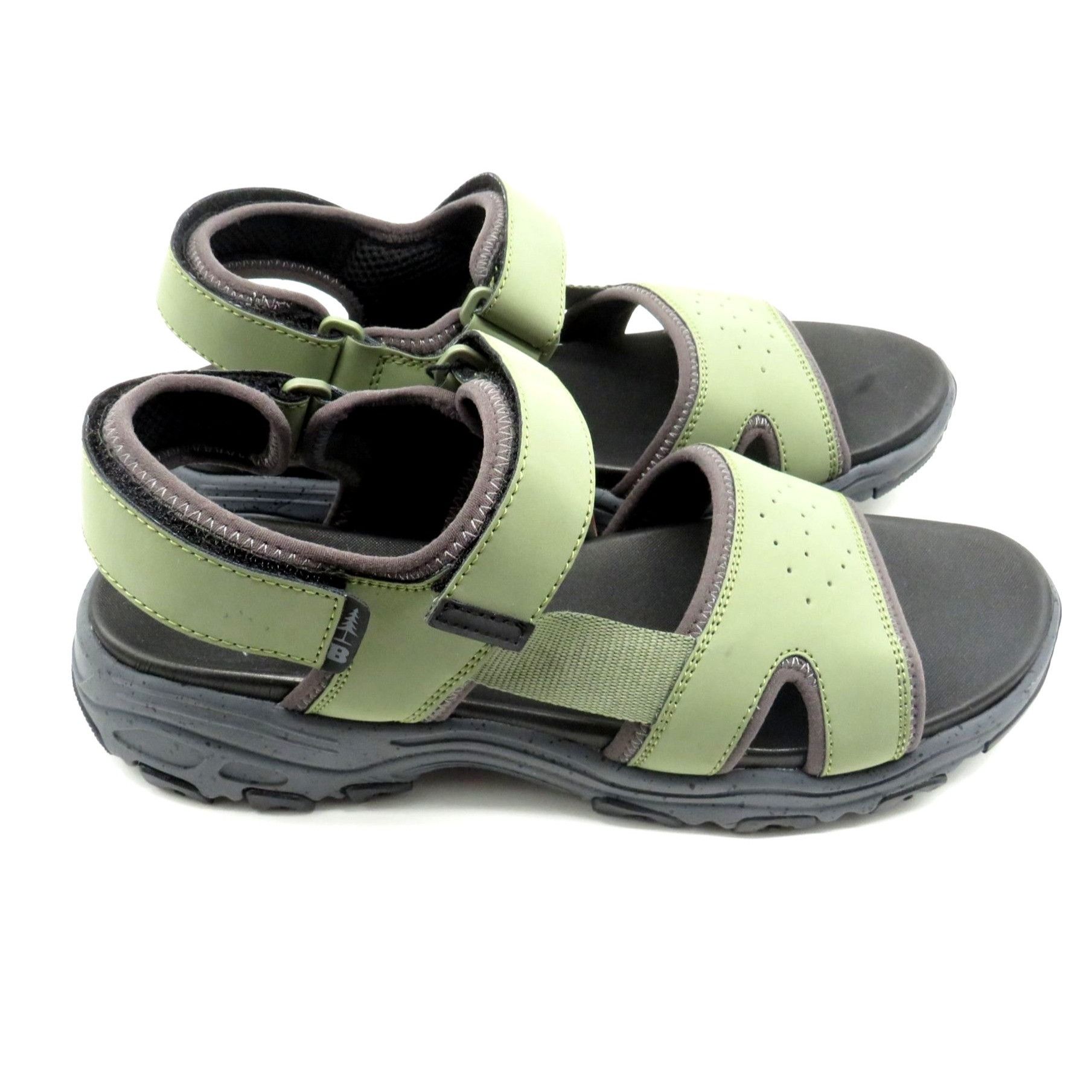 Bass Bass Outdoor Mens Green Gray Adjustable Strap Trail Sandals Size US 11.5 / EU 44-45 - 8 Thumbnail