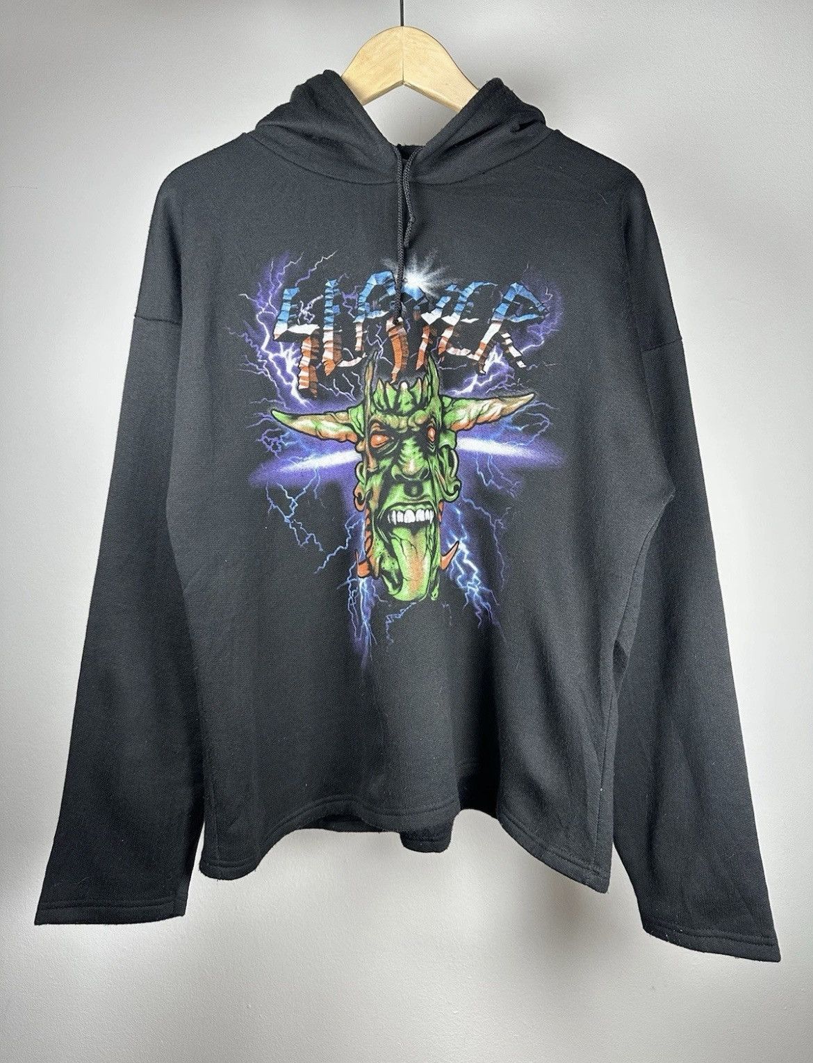 Vintage Vintage 90’s Slayer Hoodie Band Tee Size US L / EU 52-54 / 3 - 1 Thumbnail