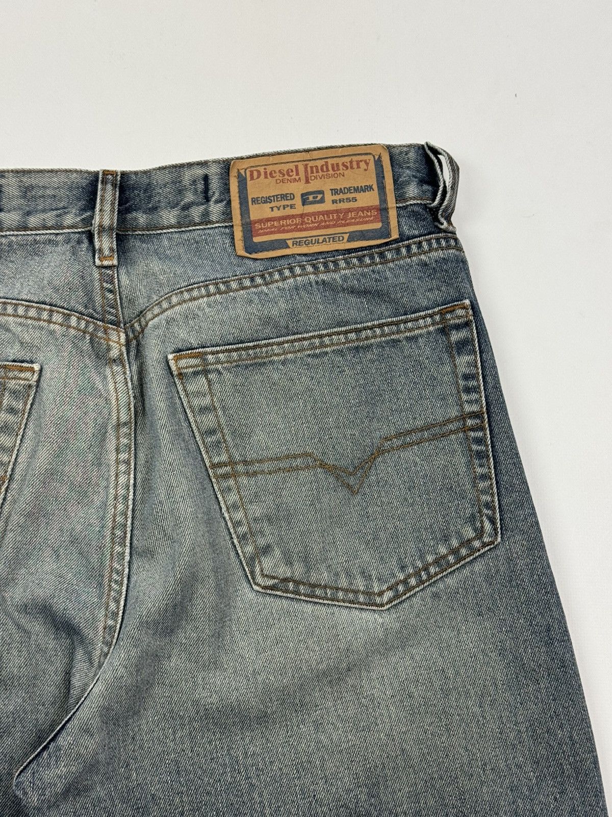 Diesel Y2K Vintage Diesel Regulated Washed Denim Jeans Size US 31 - 16 Thumbnail