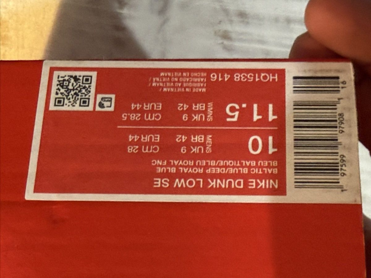 Nike Nike Dunk Low SE Baltic Blue Total Orange Size 10 HQ1538-416 Size US 10 / EU 43 - 9 Thumbnail