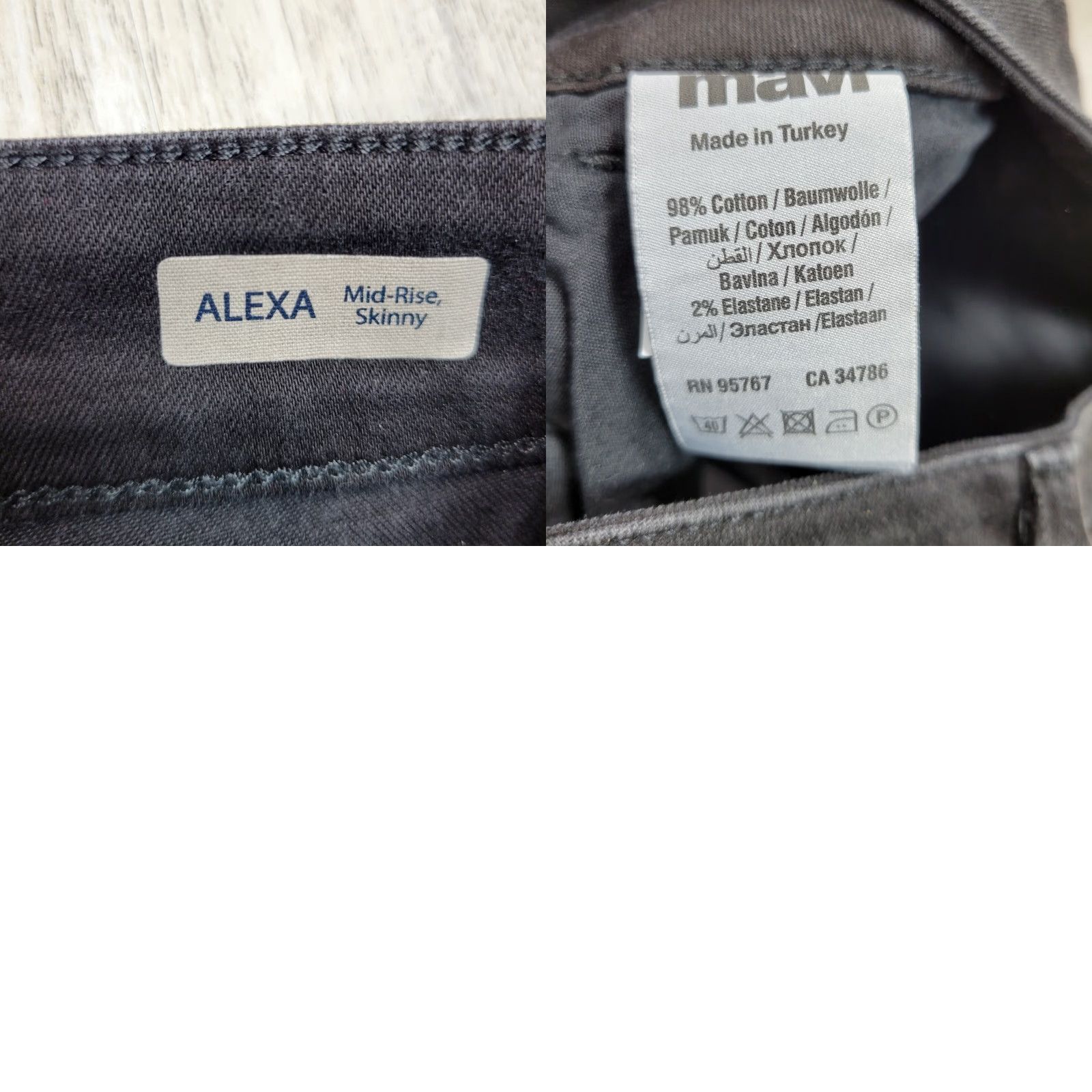 Mavi VINTAGE Women's Mavi Alexa Mid Rise Skinny Gray Jeans Ankle Cotton Casual Sz 25 NWT Size 42" / US 20 - 8 Thumbnail