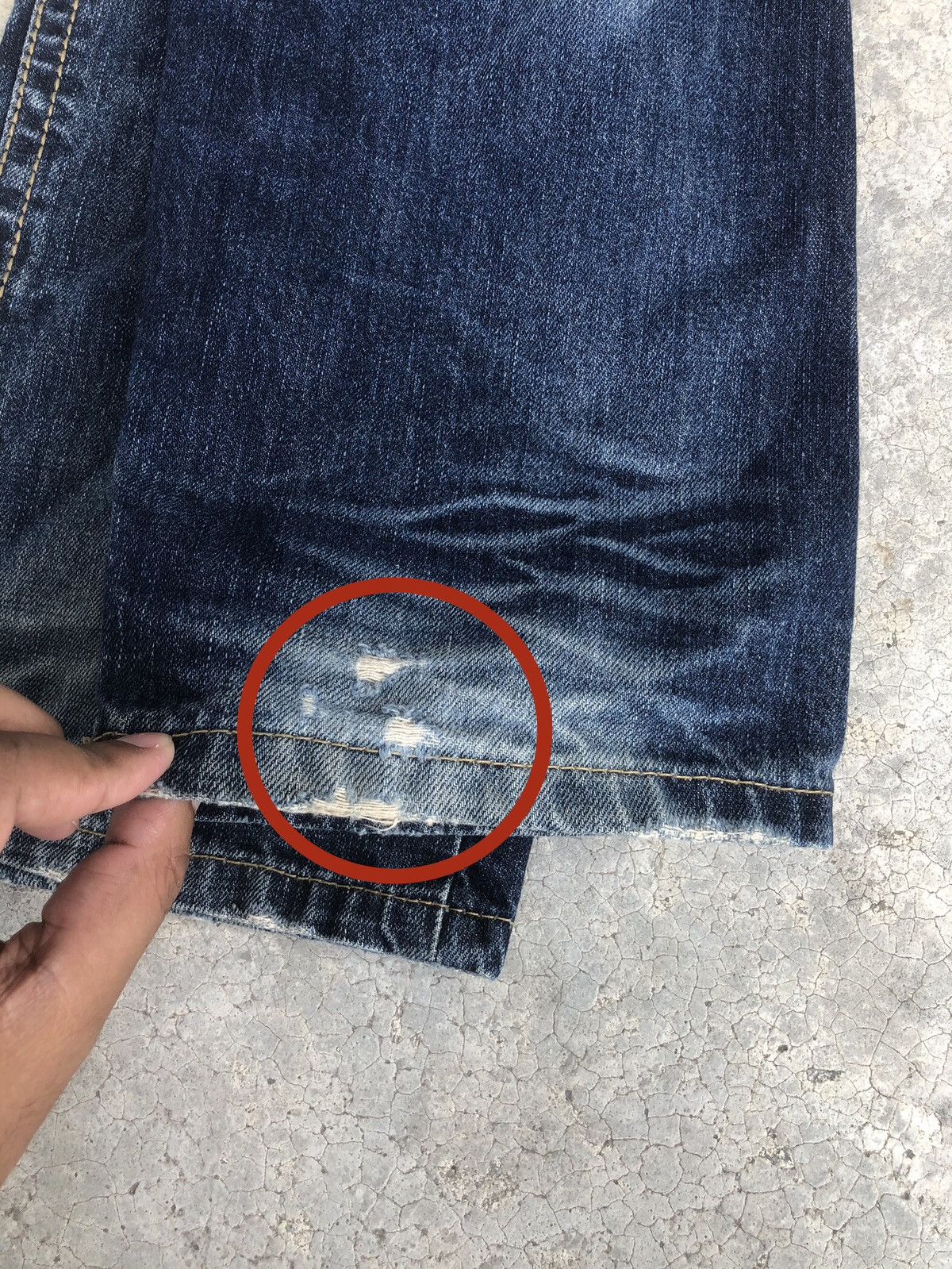 Japanese Brand Rare Yoshitomo Nara Lolita Dog Distressed Jeans Size US 33 - 18 Thumbnail