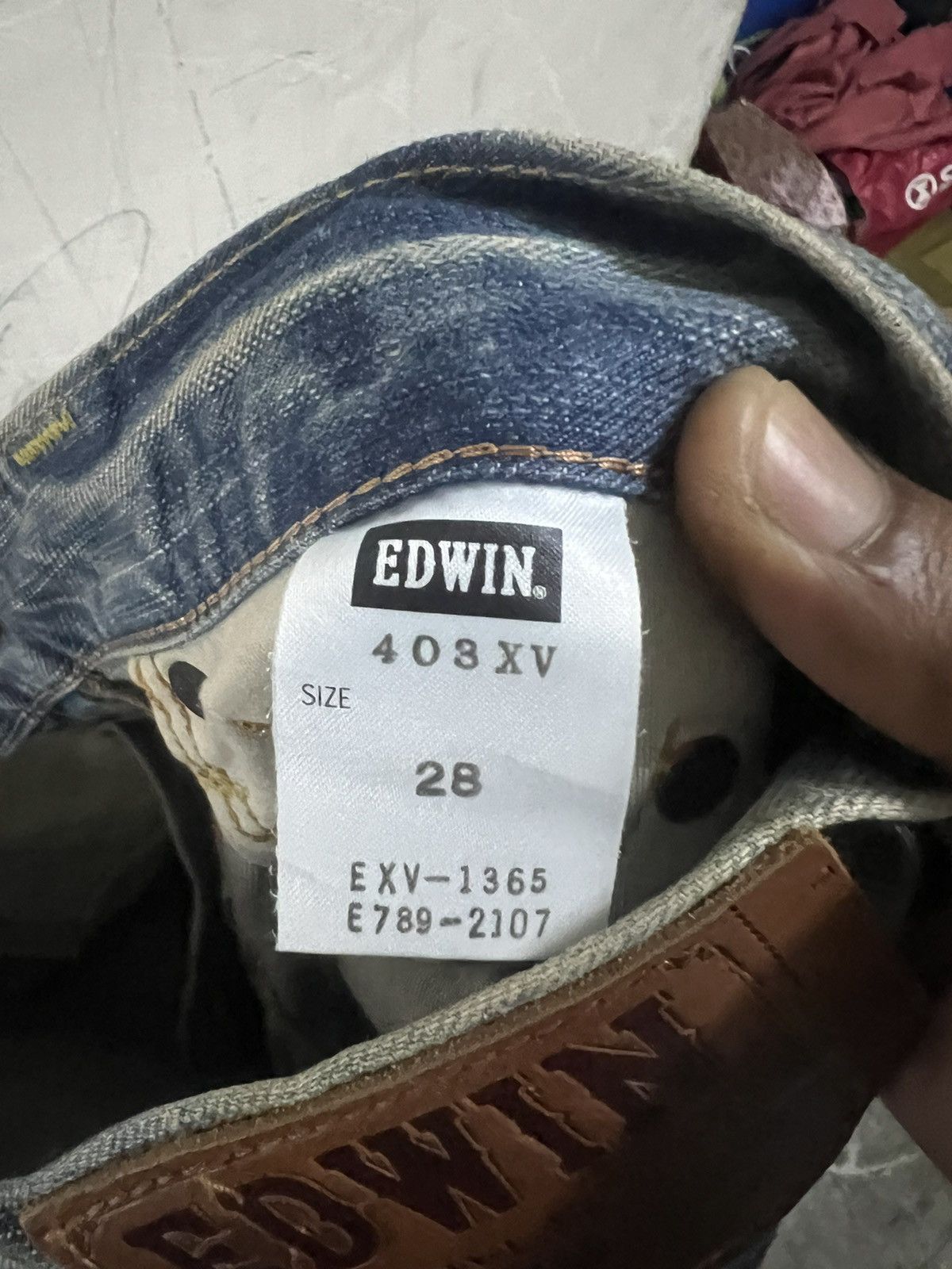 If Six Was Nine × Japanese Brand × Vintage THRASHED EDWIN XV DISTRESSED DENIM PANT Size US 29 - 10 Thumbnail