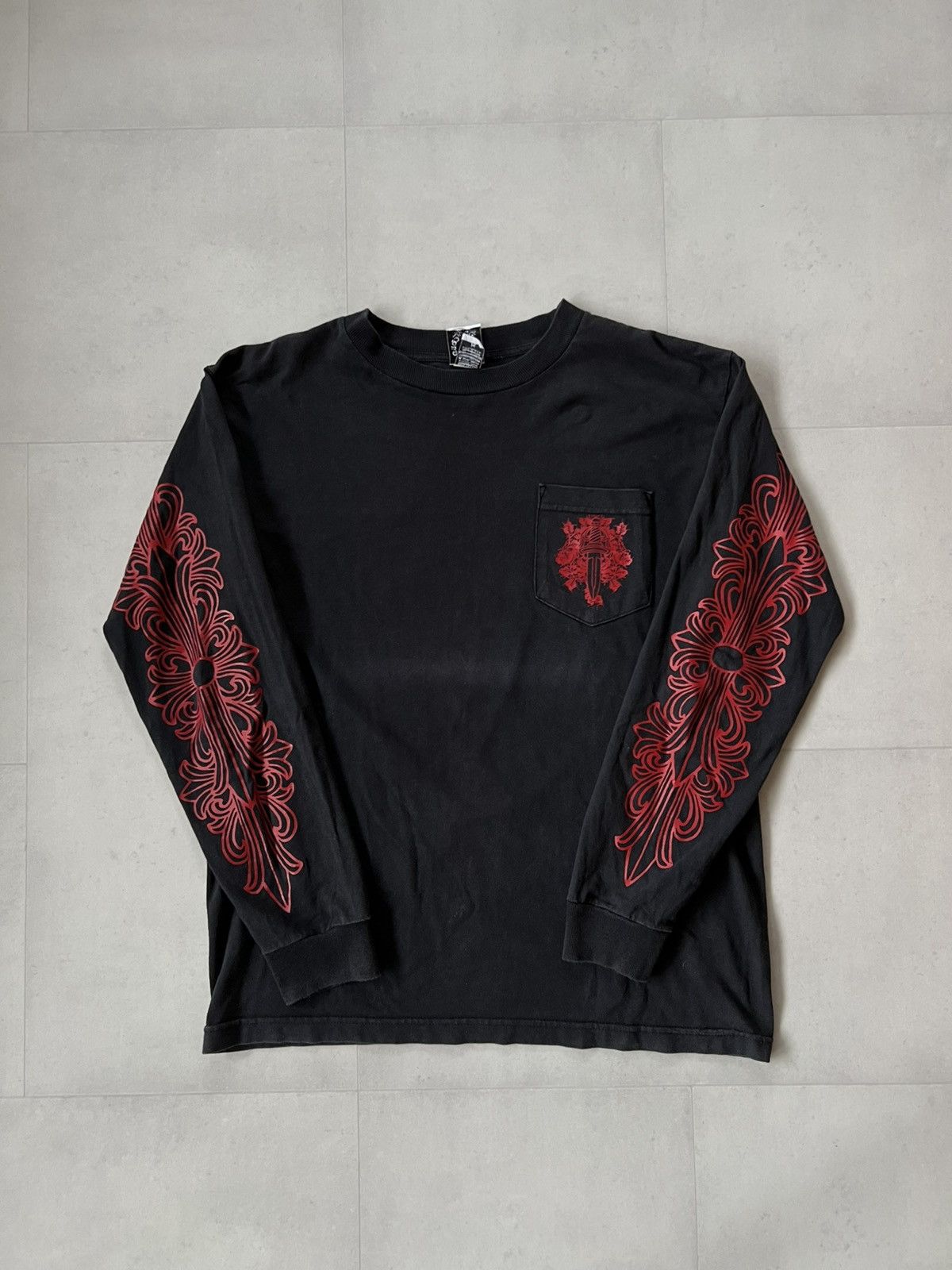 Authentic Chrome Hearts RARE Triple Cross T Shirt Size