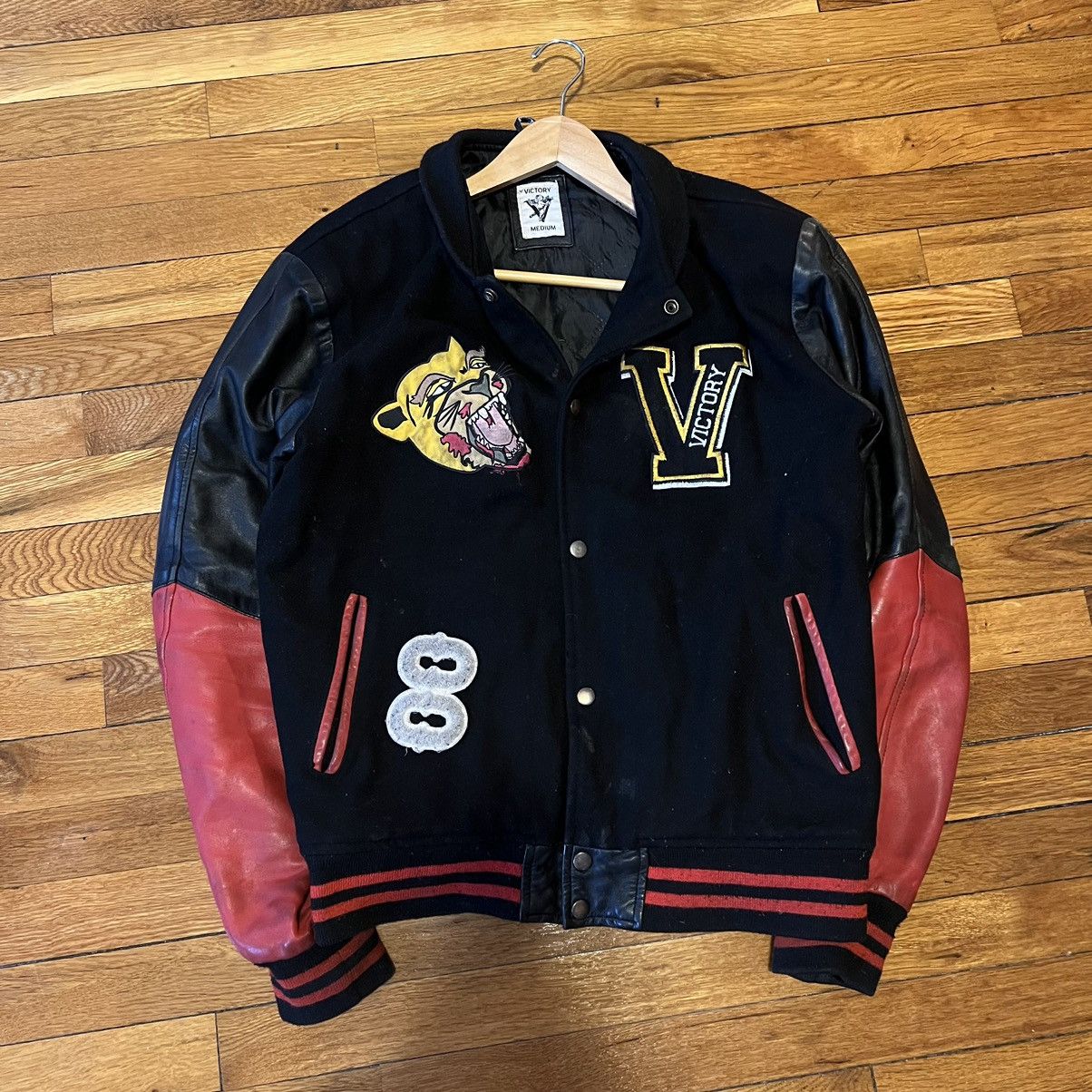 Vintage Victory Motorcycles Vintage Leather Varsity Jacket Size US M / EU 48-50 / 2 - 9 Thumbnail