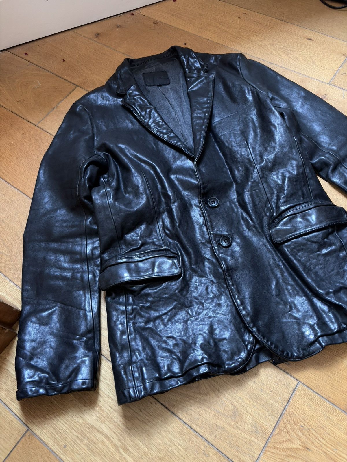 Isamu Katayama Backlash JP XL Italian Double Shoulder Garment Dyed Blazer Size US XL / EU 56 / 4 - 4 Thumbnail