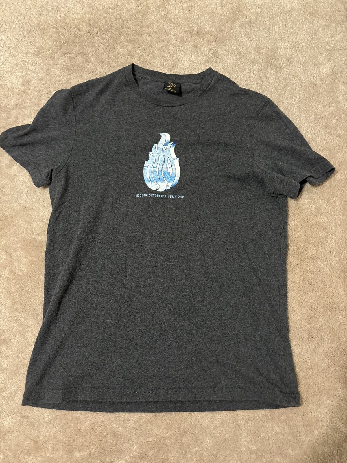 October's Very Own OVO Logos T- Shirt Dark Heather Grey/Blue Size US S / EU 44-46 / 1 - 1 Thumbnail