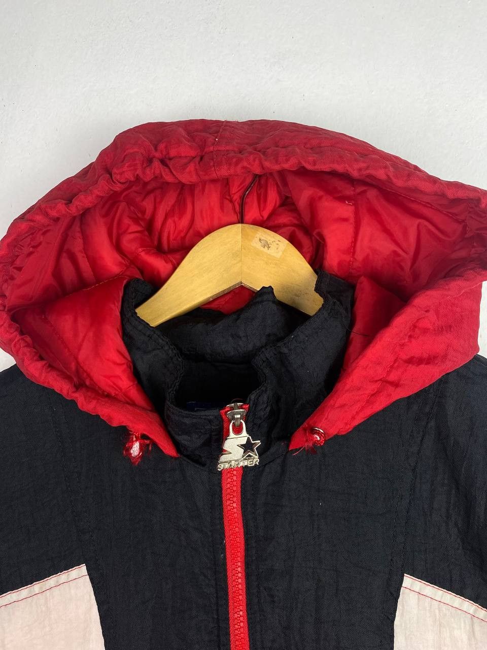 NBA vintage chicago bulls anorak jacket starter very nice design Size US XL / EU 56 / 4 - 2 Thumbnail