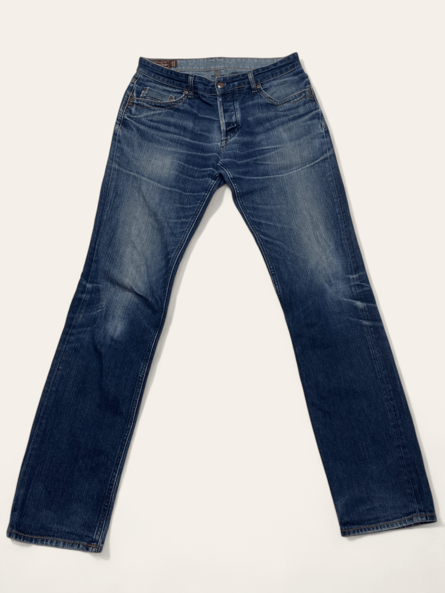 Jean Vintage MARLBORO CLASSICS Blue Wash Denim Jeans Size US 34 / EU 50 - 1 Thumbnail