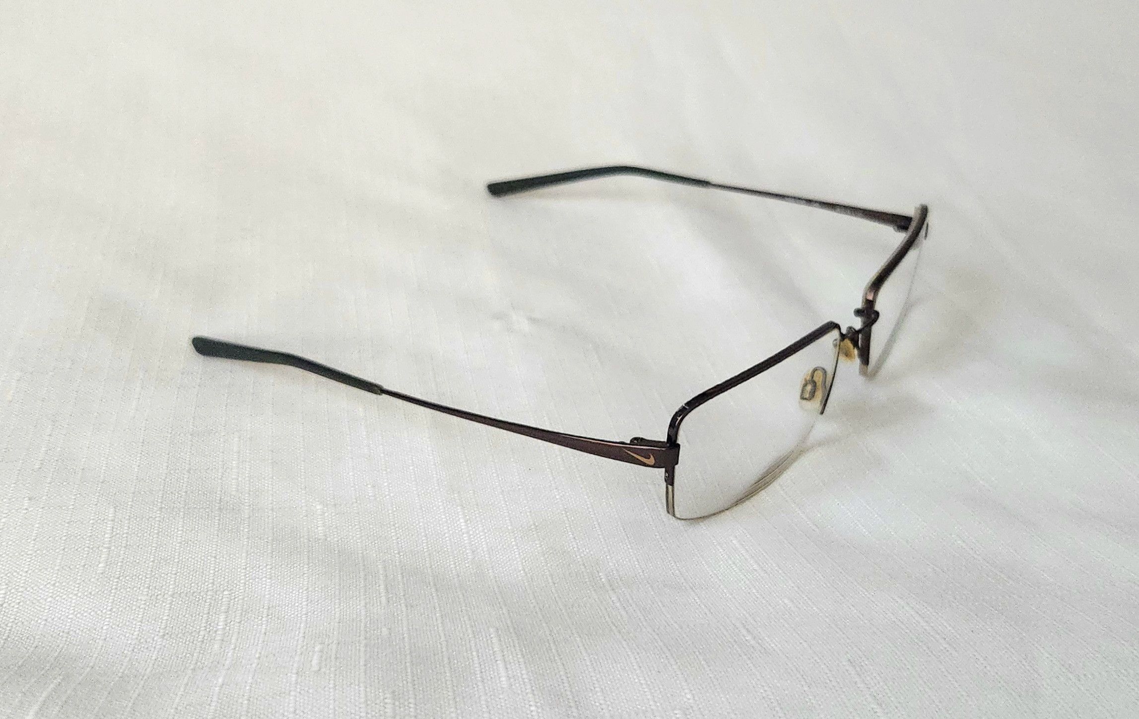 Nike Nike Eyeglasses 4195 245 Flexon Brown Full Rim Metal Frame Size ONE SIZE - 1 Thumbnail