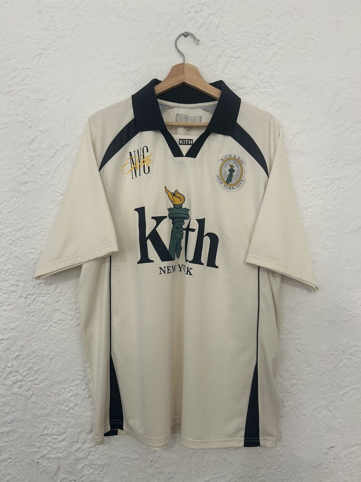 Kith New York Edison Soccer Jersey - Sandrift | Grailed
