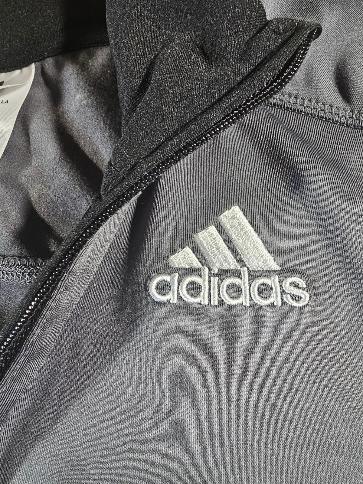 Adidas Adidas L 14/16 Gray 1/4 Zip Pullover Size US L / EU 52-54 / 3 - 4 Thumbnail