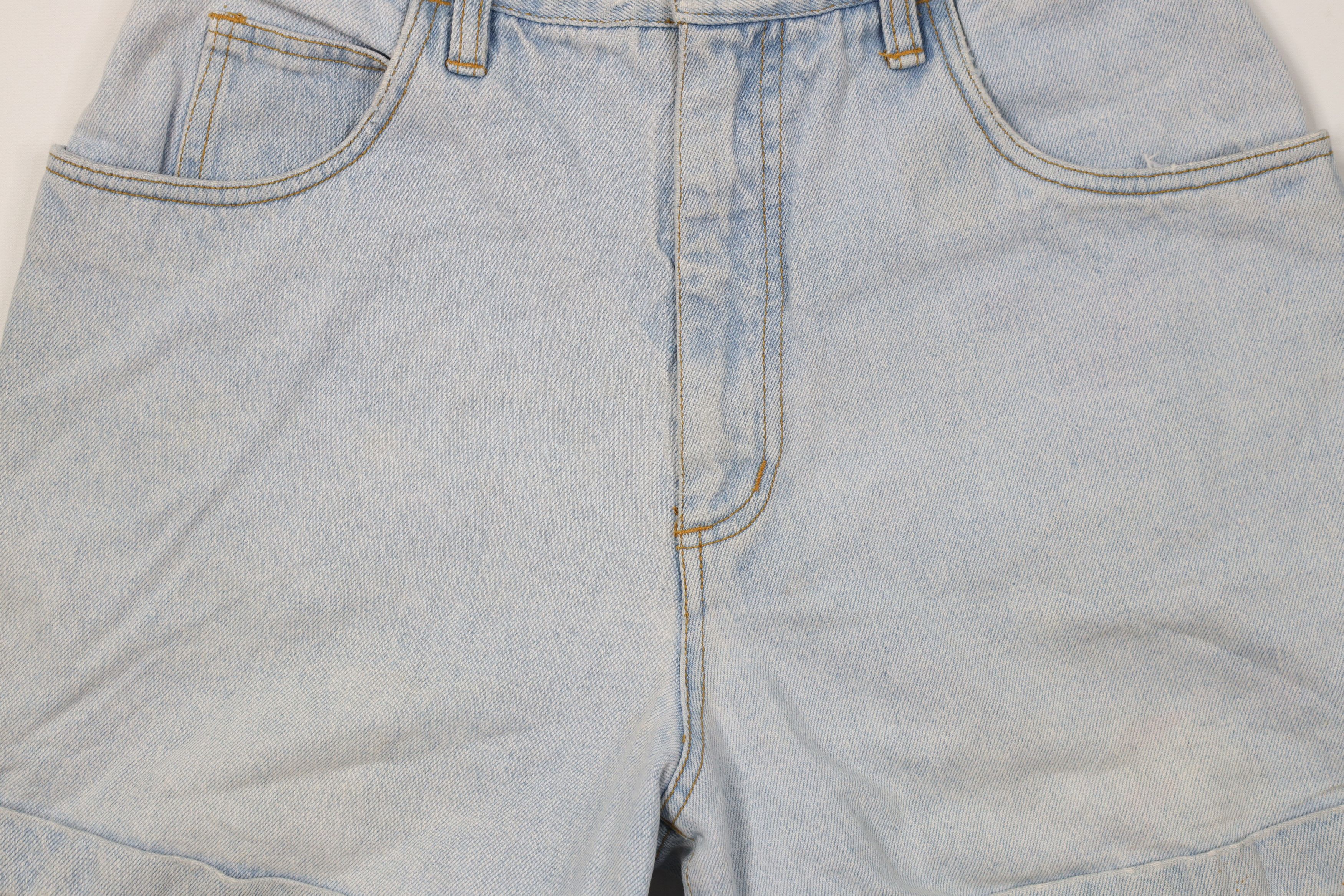 Vintage Vintage 90s The Limited Babydoll Cuffed Denim Jean Shorts Size 32" / US 10 / IT 46 - 3 Thumbnail