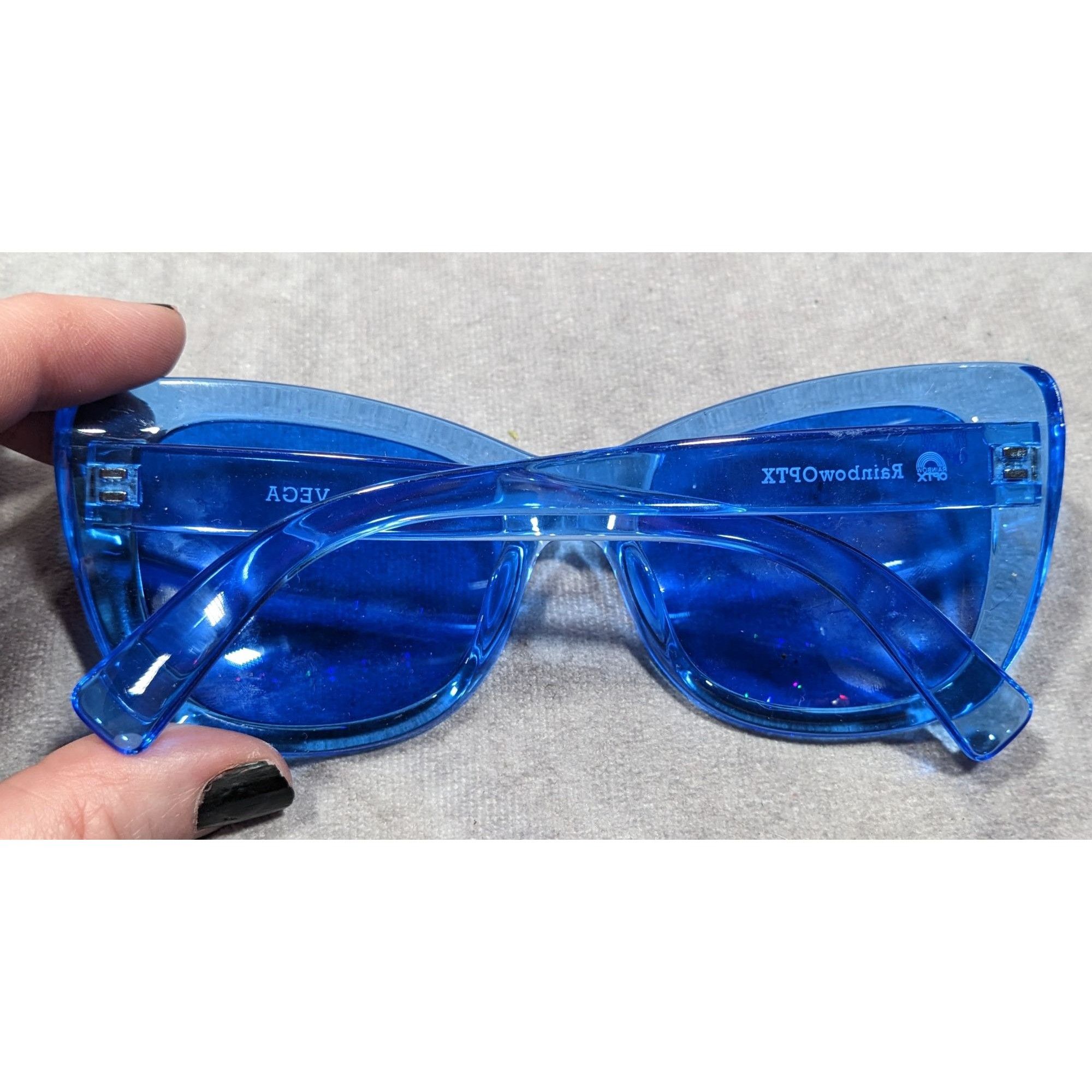 Other Rainbow Optx Vega Blue Translucent Sunglasses Size ONE SIZE - 3 Thumbnail