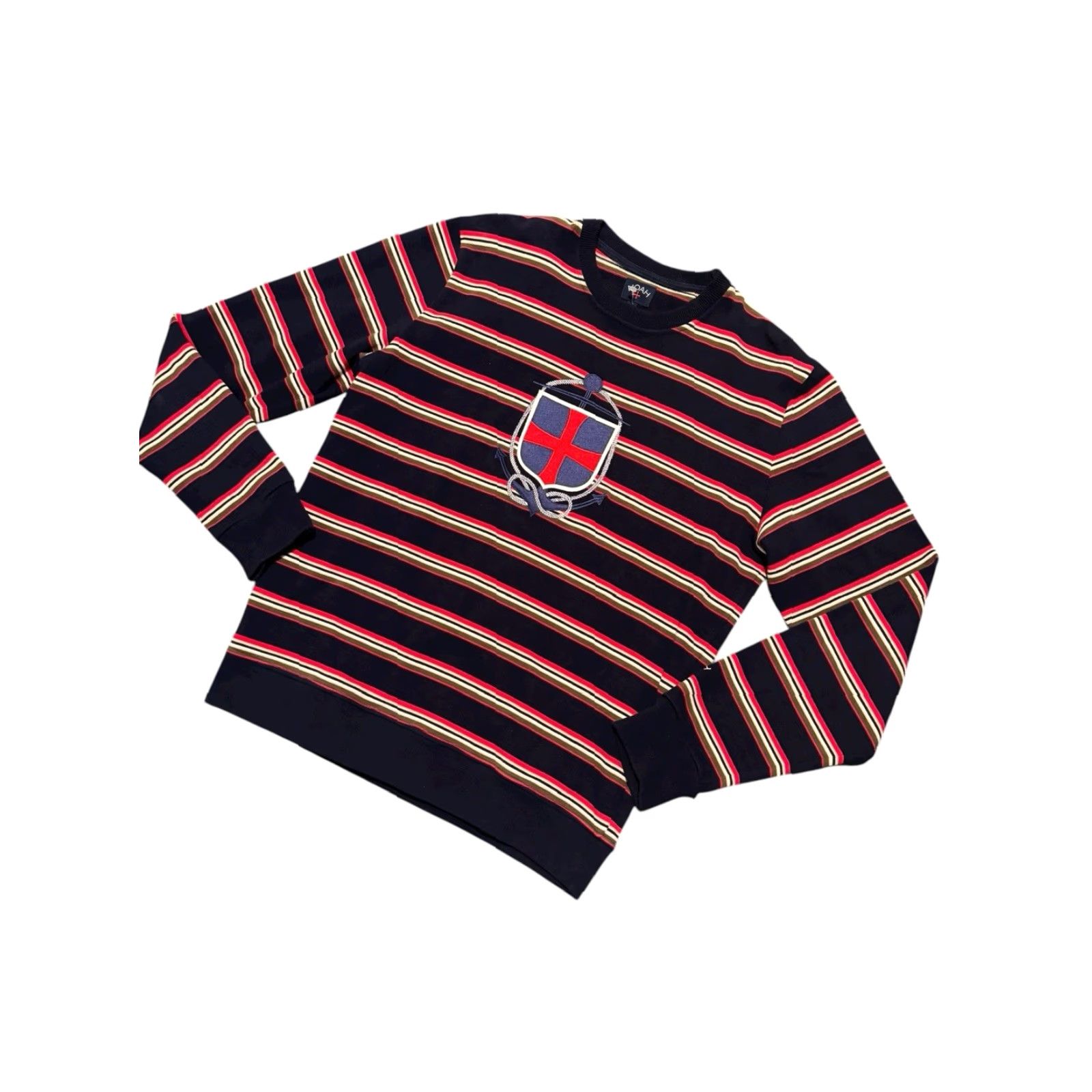 Noah NOAH NY Nautical Stripe Core Logo Anchor Sweatshirt FW17 AUTHENTIC Size L Rare Size US L / EU 52-54 / 3 - 4 Thumbnail