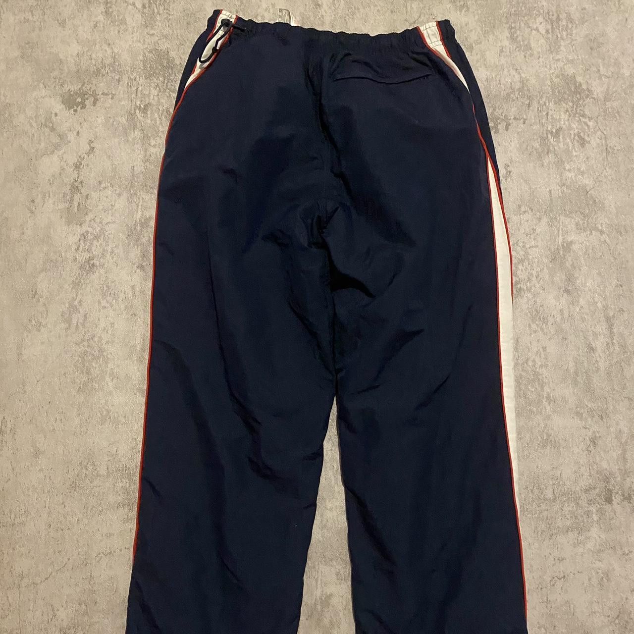 Nike 2000s Nike y2k Navy and white Nike track pants Baggy Size US 34 / EU 50 - 2 Thumbnail