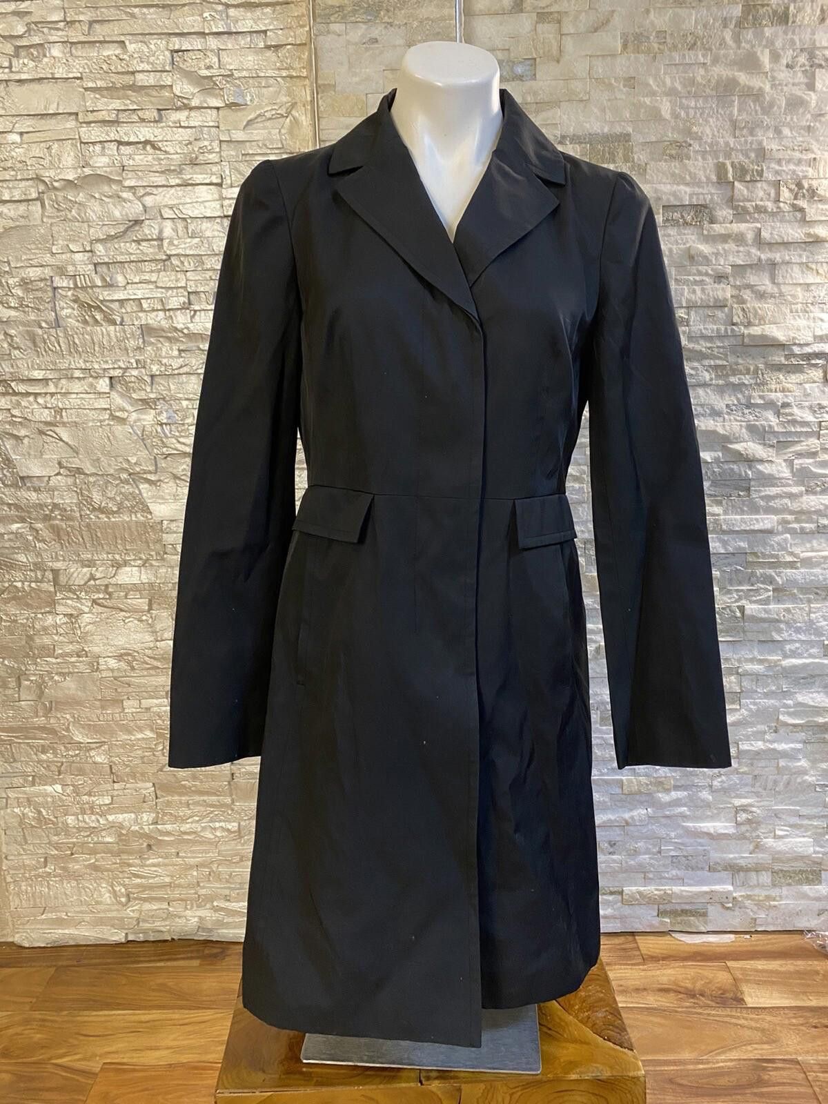 Other Designed By FTN Women Black Long Trench Coat/Jacket Sz Xs Size XS / US 0-2 / IT 36-38 - 1 Thumbnail