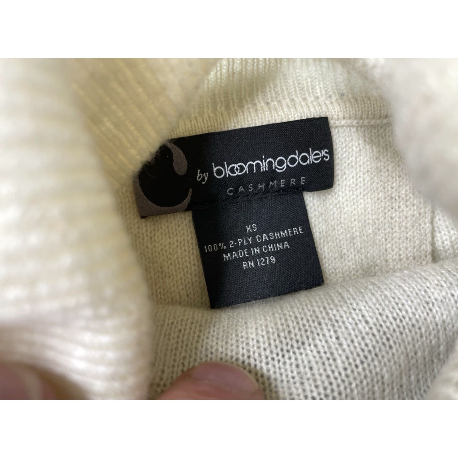 Bloomingdale's Bloomingdale's Sweater Womens XS Striped Cashmere Turtleneck Pullover Soft Open Multicolor Classic Preppy Knits Size XS / US 0-2 / IT 36-38 - 3 Thumbnail