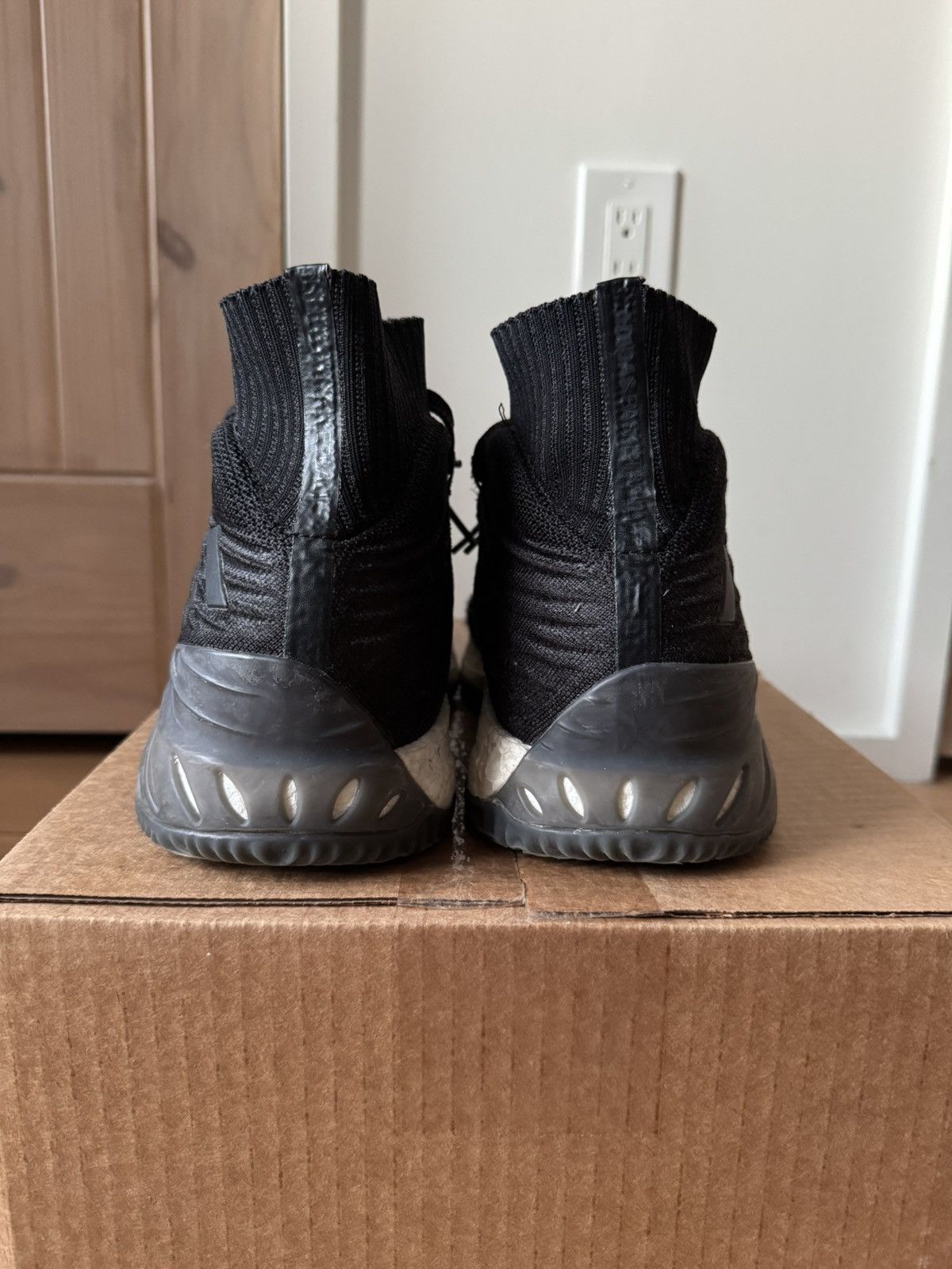 Adidas Adidas Crazy Explosive 2017 Primeknit Core Black Size US 15 / EU 48 - 4 Thumbnail