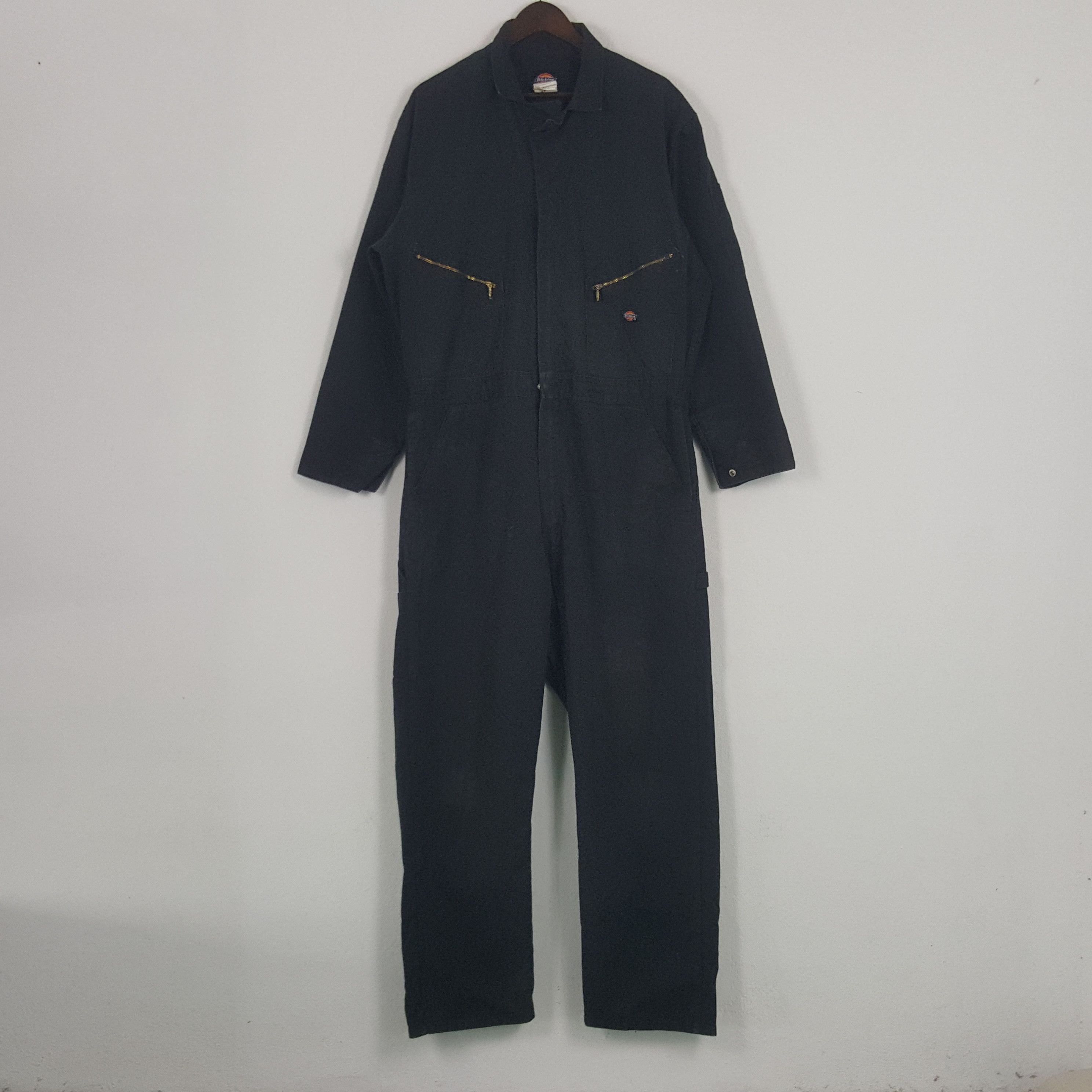 Dickies × Vintage Vintage Dickies x Custom Skull Jumpsuit Coverall Jacket Size US L / EU 52-54 / 3 - 4 Thumbnail
