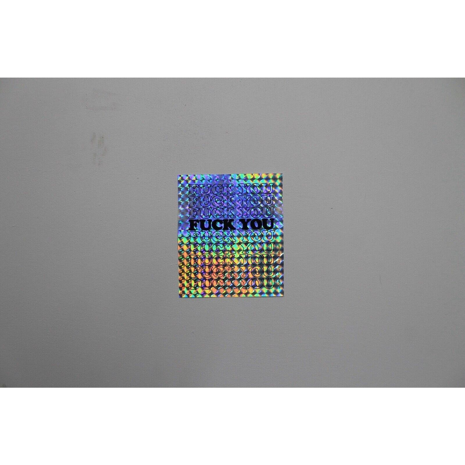 Supreme Supreme Hysteric Glamour F You Sticker Silver Holographic 17 Size ONE SIZE - 5 Thumbnail