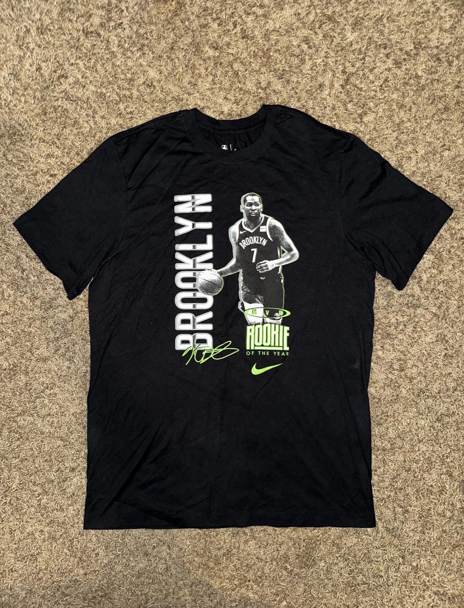 Nike Nike Men’s NBA Brooklyn Nets Kevin Durant ROTY ROOKIE Easy Money Black T-Shirt Size US M / EU 48-50 / 2 - 1 Thumbnail