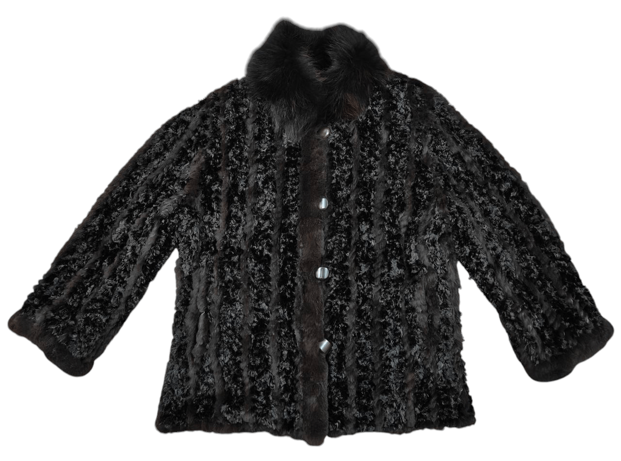 Japanese Brand Japanese Reversible Rabbit Fur Jacket Size M / US 6-8 / IT 42-44 - 1 Thumbnail