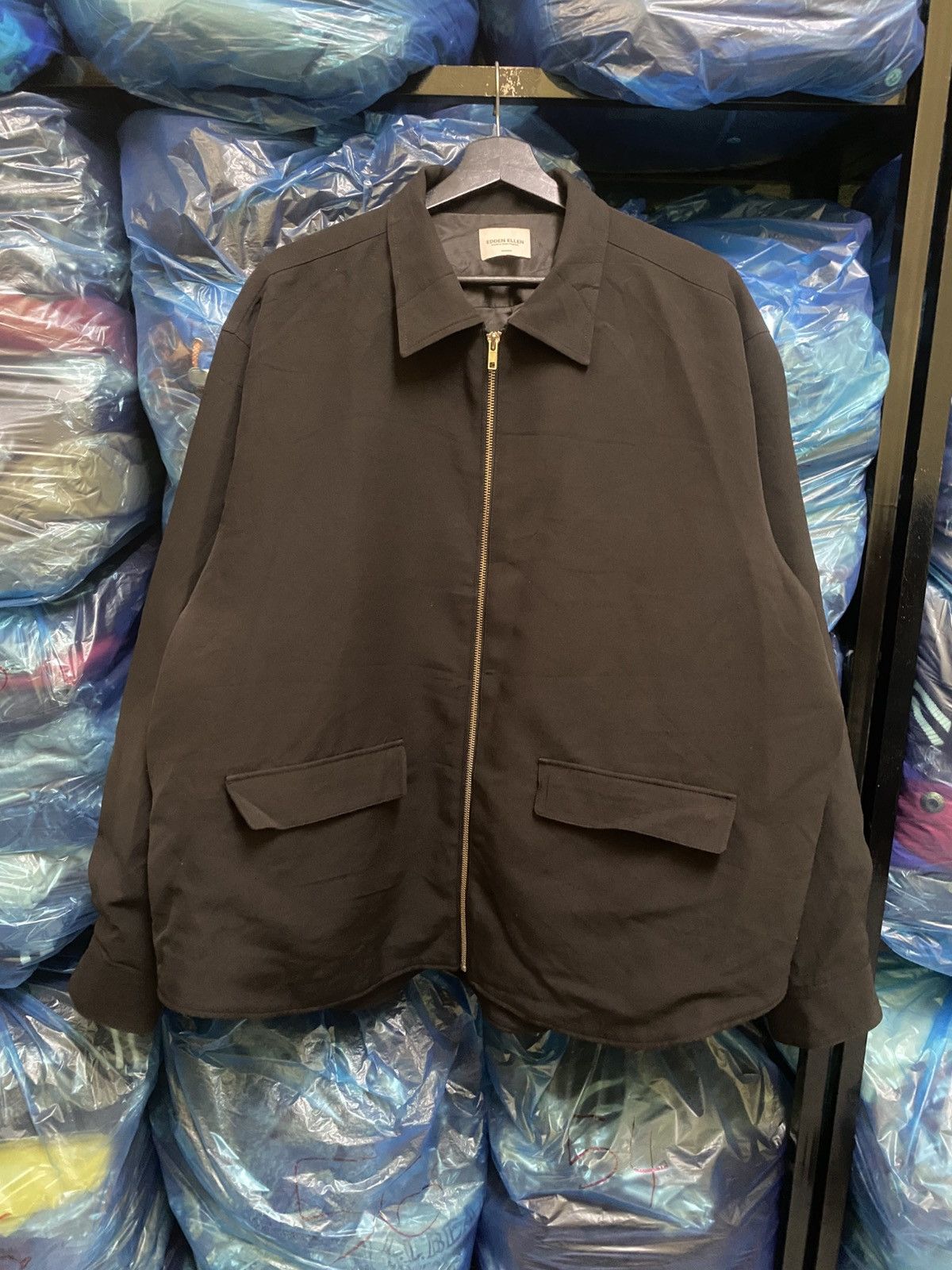 EDEN Power Corp Edden Ellen Japan Minimalist Black Zip Jacket – Size L Size US L / EU 52-54 / 3 - 1 Thumbnail